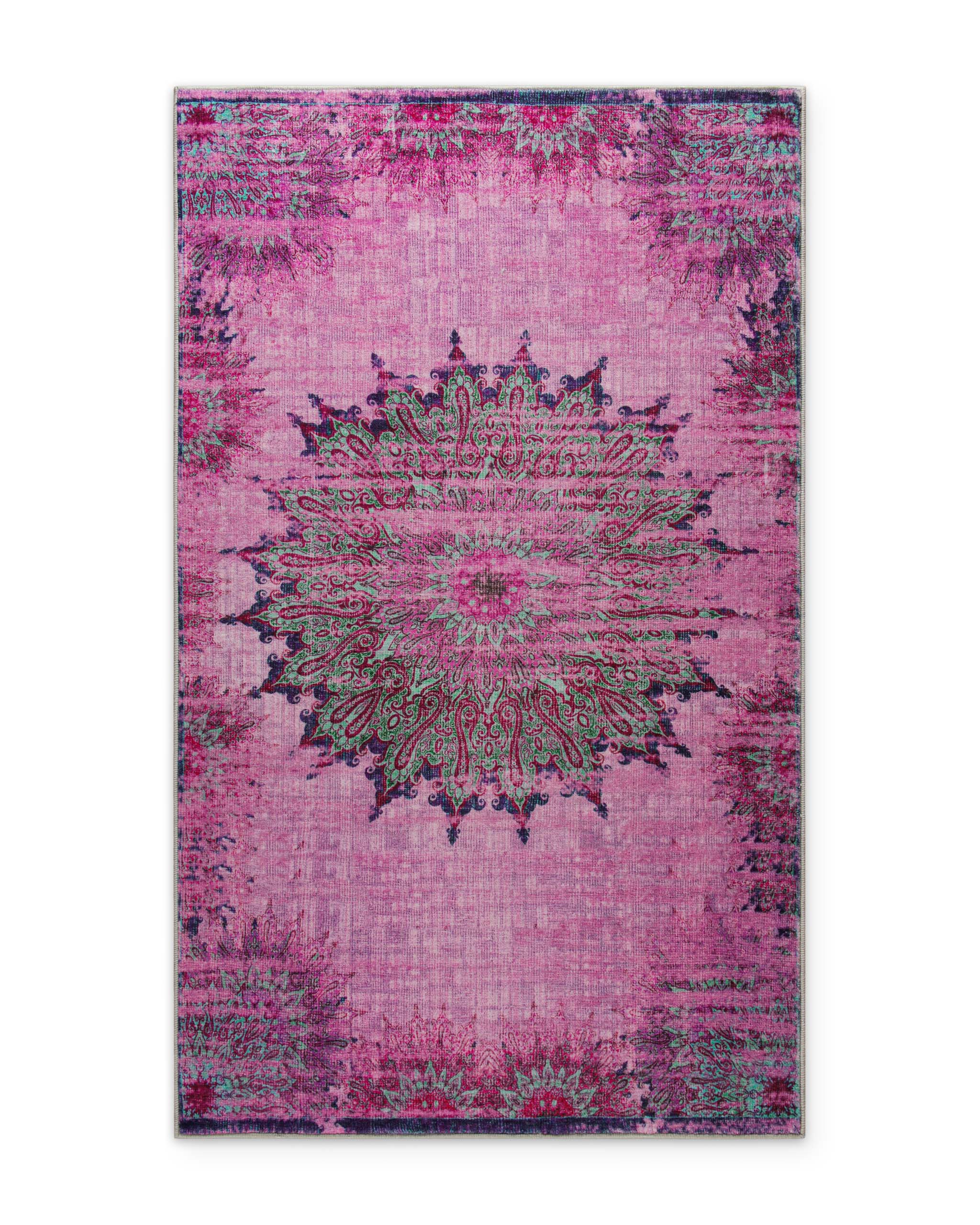 weconhome-badteppich-healing-violett-multi-orientalisch-vintage-antirutsch-30-c- image 1
