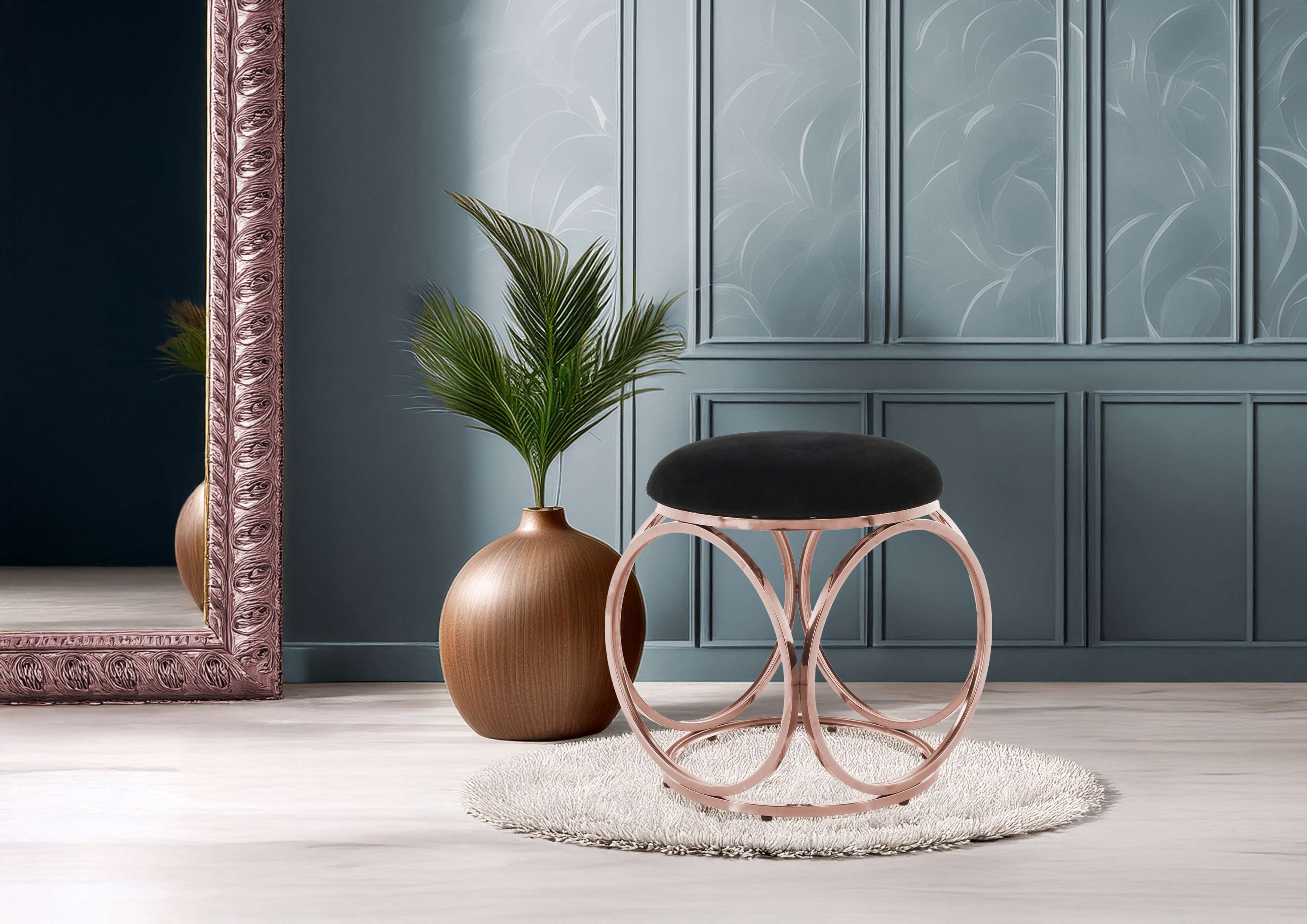 kayoom-hocker-whitney-325-sitzhocker-mit-metallgestell-und-stoffbezug image 6