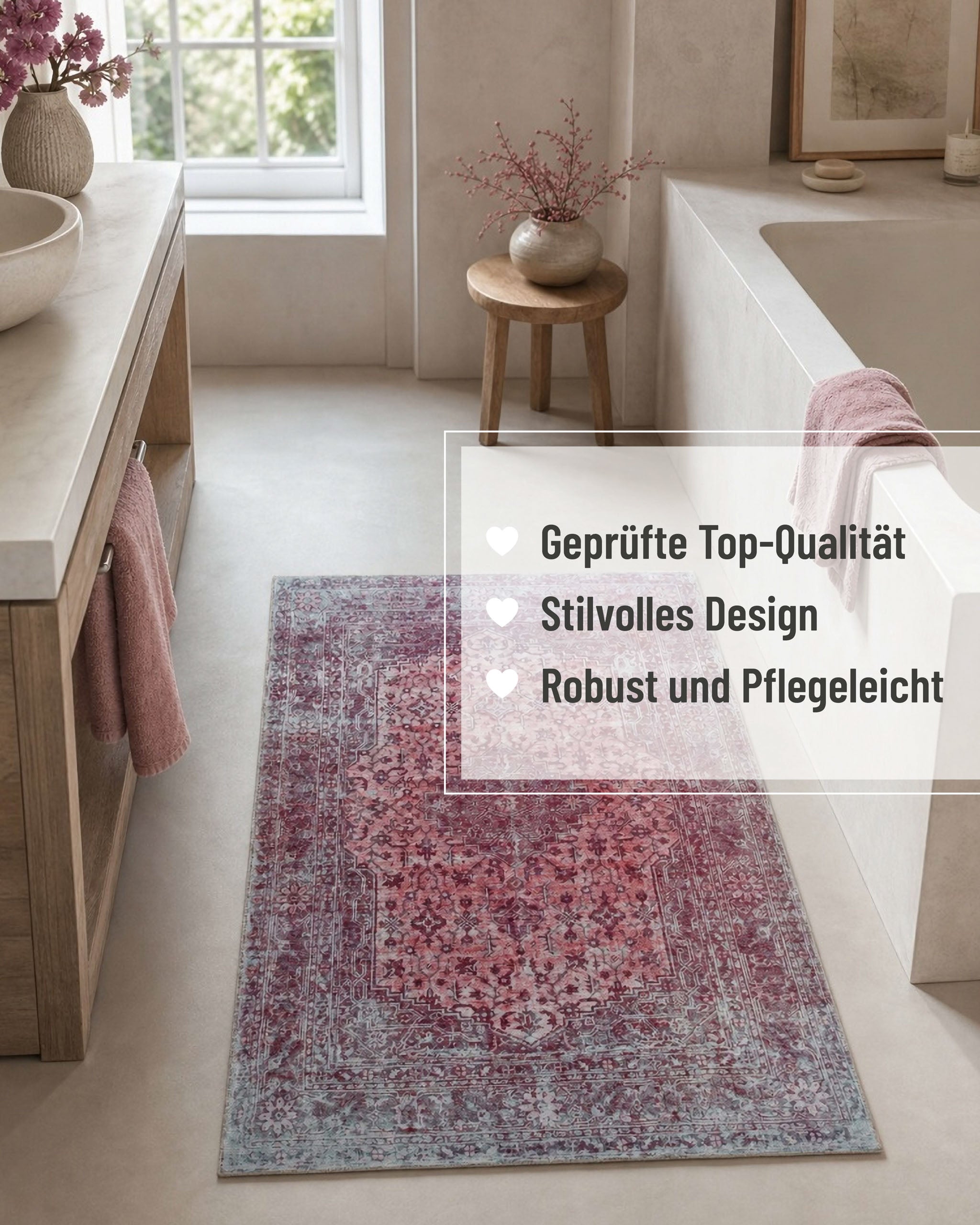 weconhome-badteppich-ralph-pastell-violett-vintage-oriental-look-rutschhemmend image 3