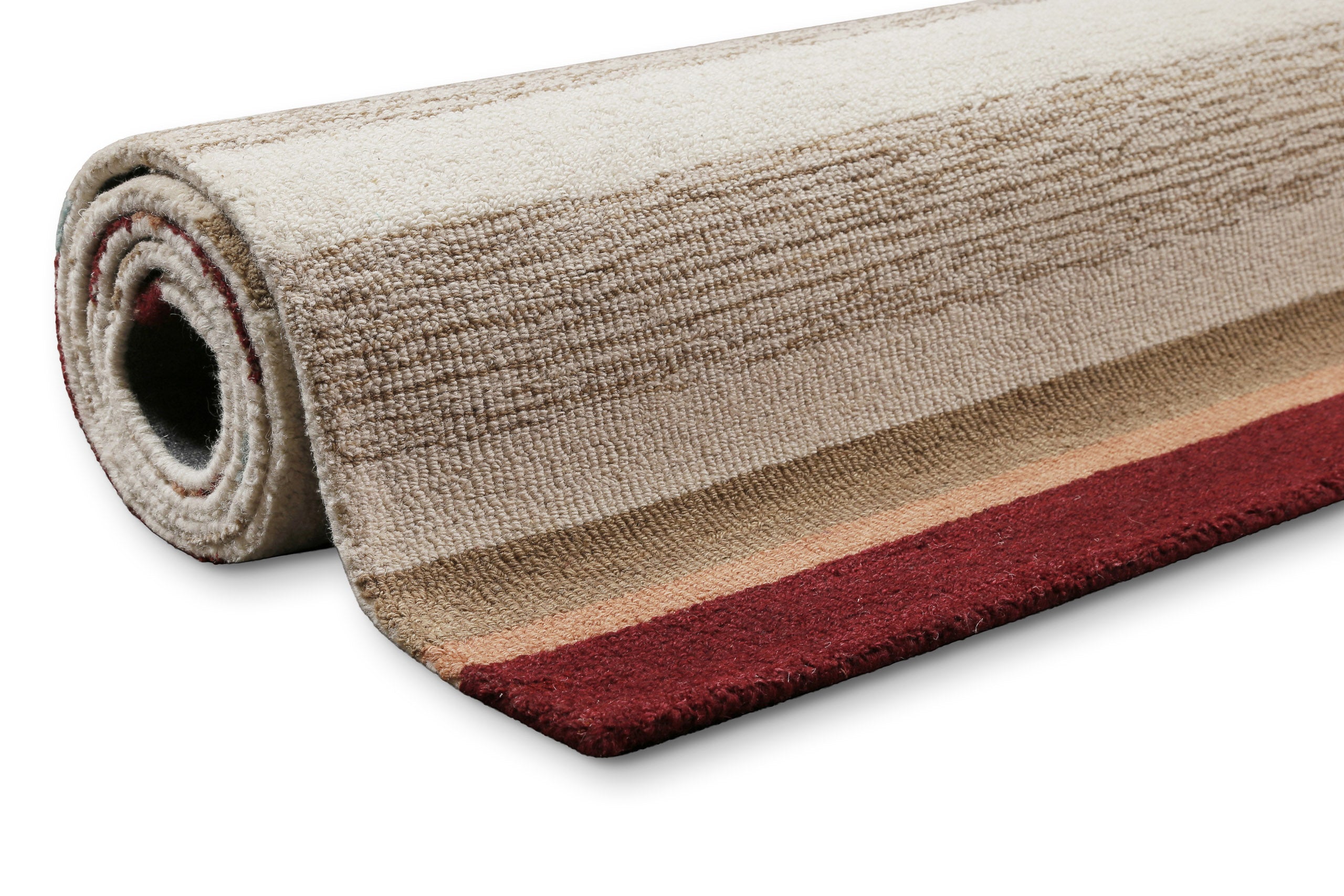 weconhome-sally-kurzflorteppich-beige-multi-streifen-aus-schurwolle image 8