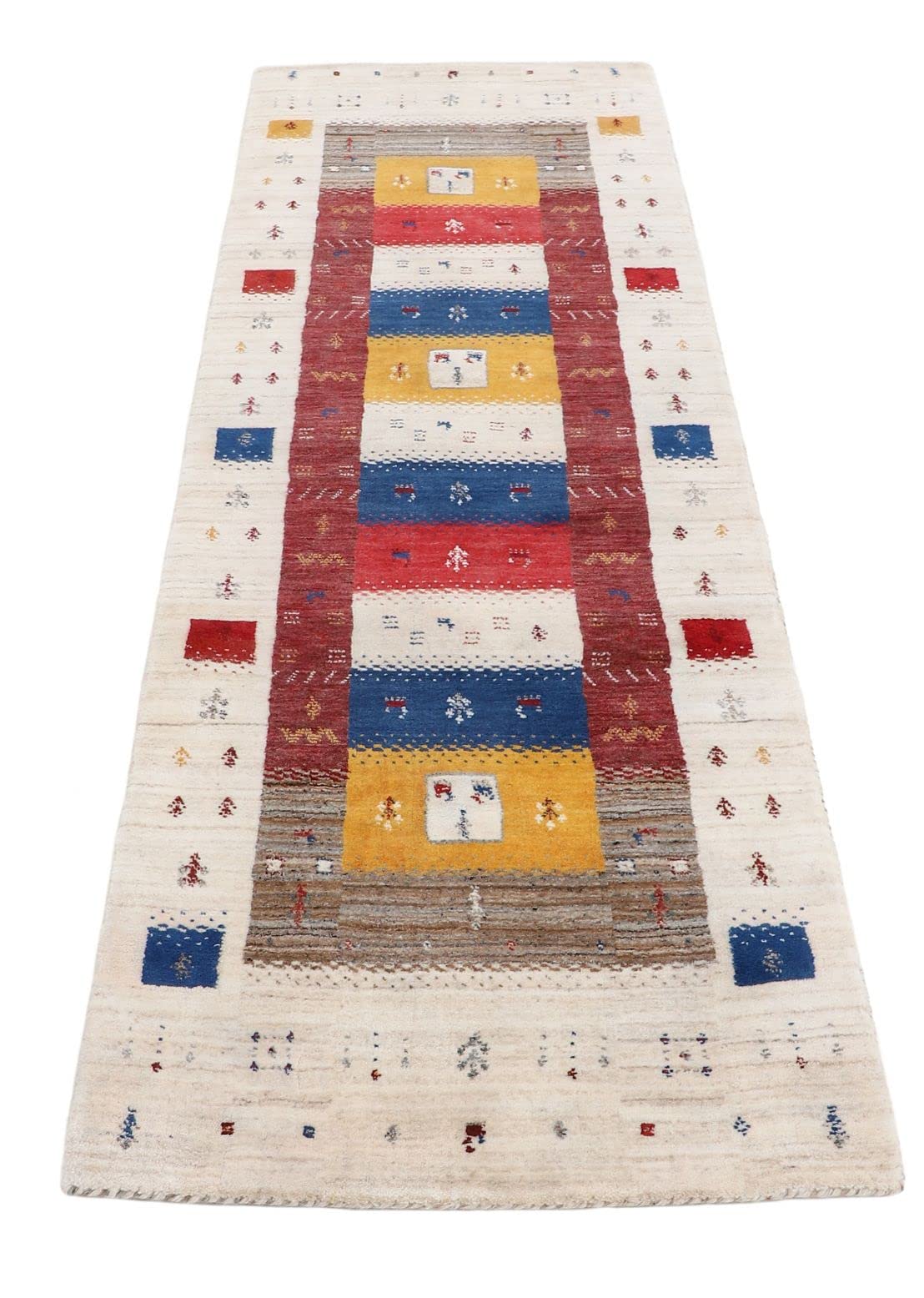 carpetfine-gabbeh-soni-l-ufer-80x300-cm-multicolor-wollteppich image 2