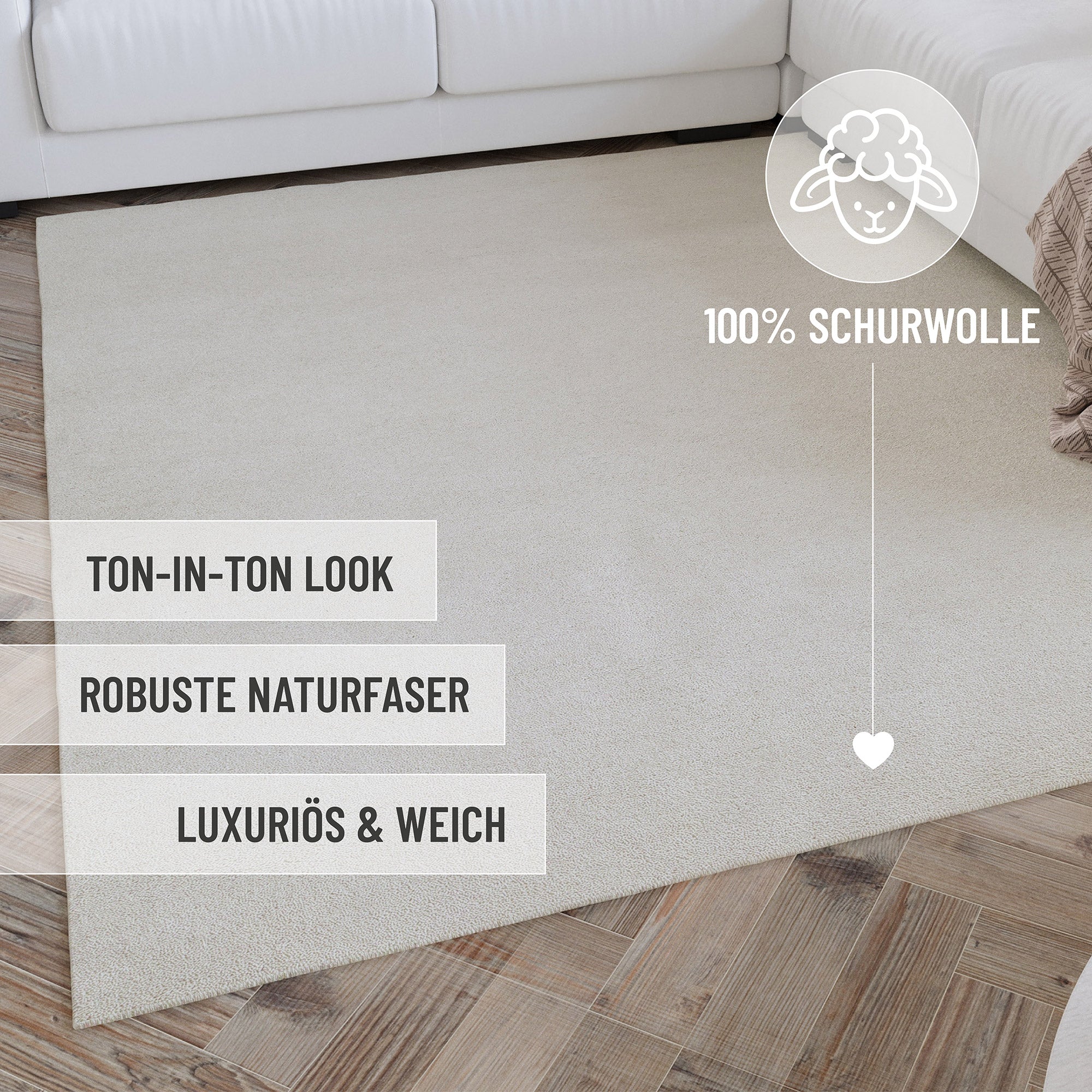 weconhome-kurzflor-teppich-rund-hamptons-fortythree-creme-wei-schurwolle image 8