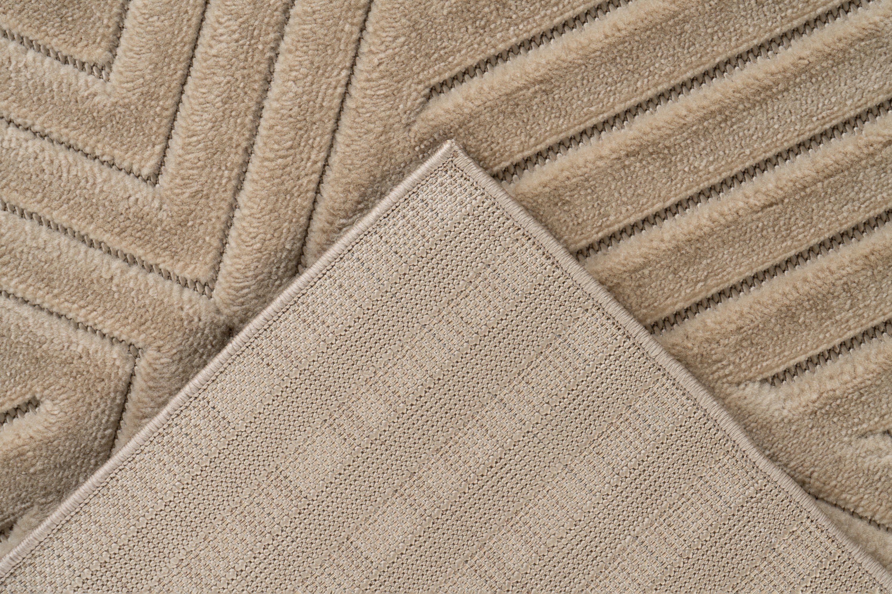 kayoom-beaver-125-kurzflorteppich-beige-11-mm-florh-he-1100-g-m-polypropylen-f-r image 5