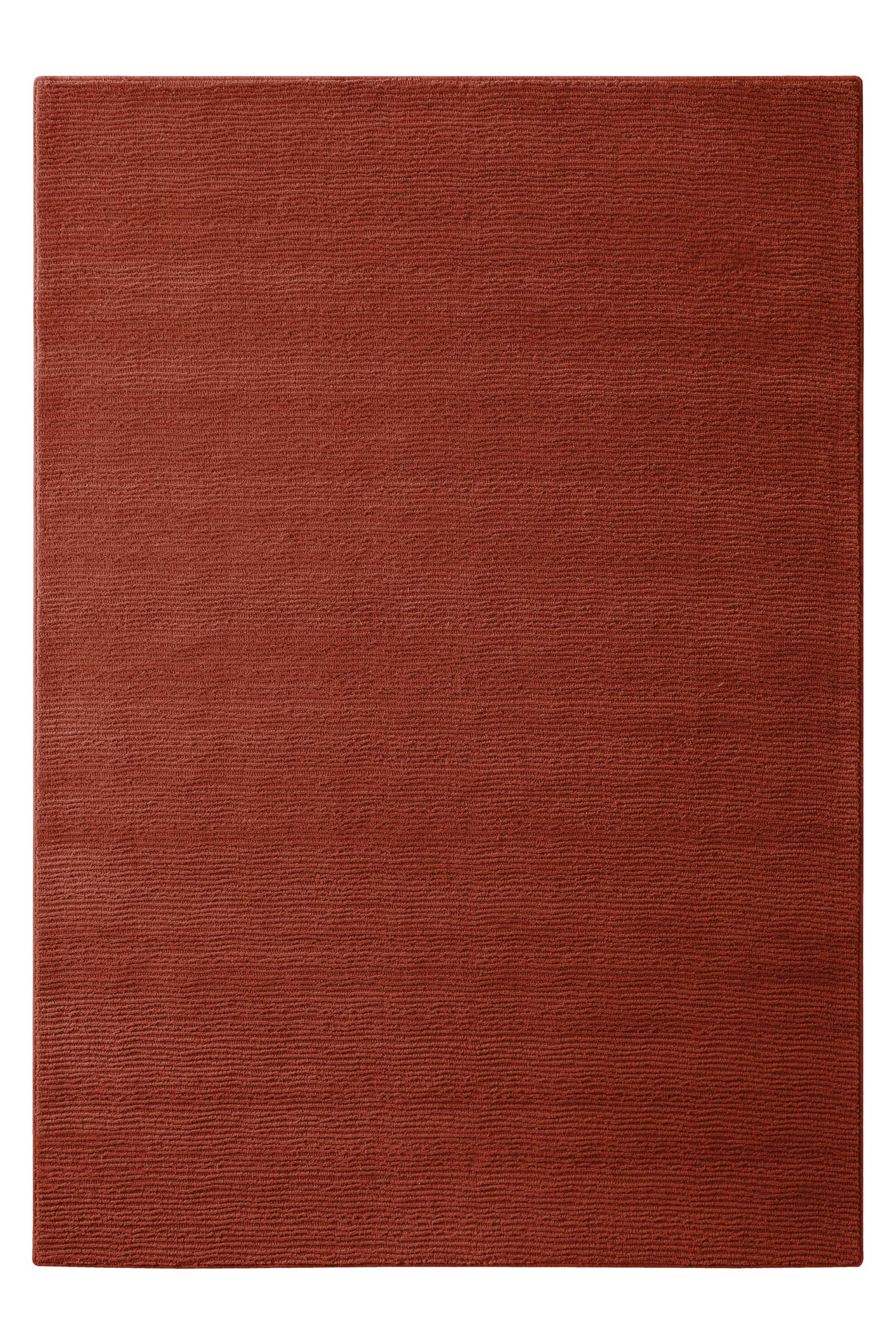 weconhome-castello-one-kurzflor-teppich-kamin-rot-schurwolle image 2