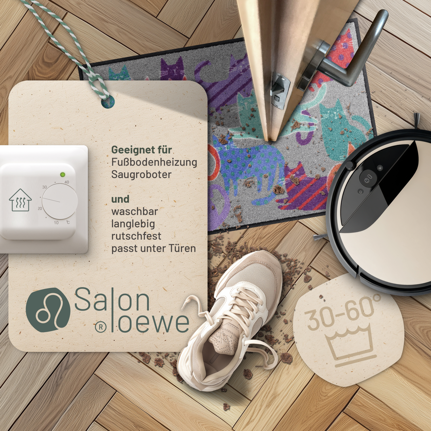 salonloewe-cats-meeting-eingangsmatte-50-x-75-cm-katzenmotiv-bunt image 3