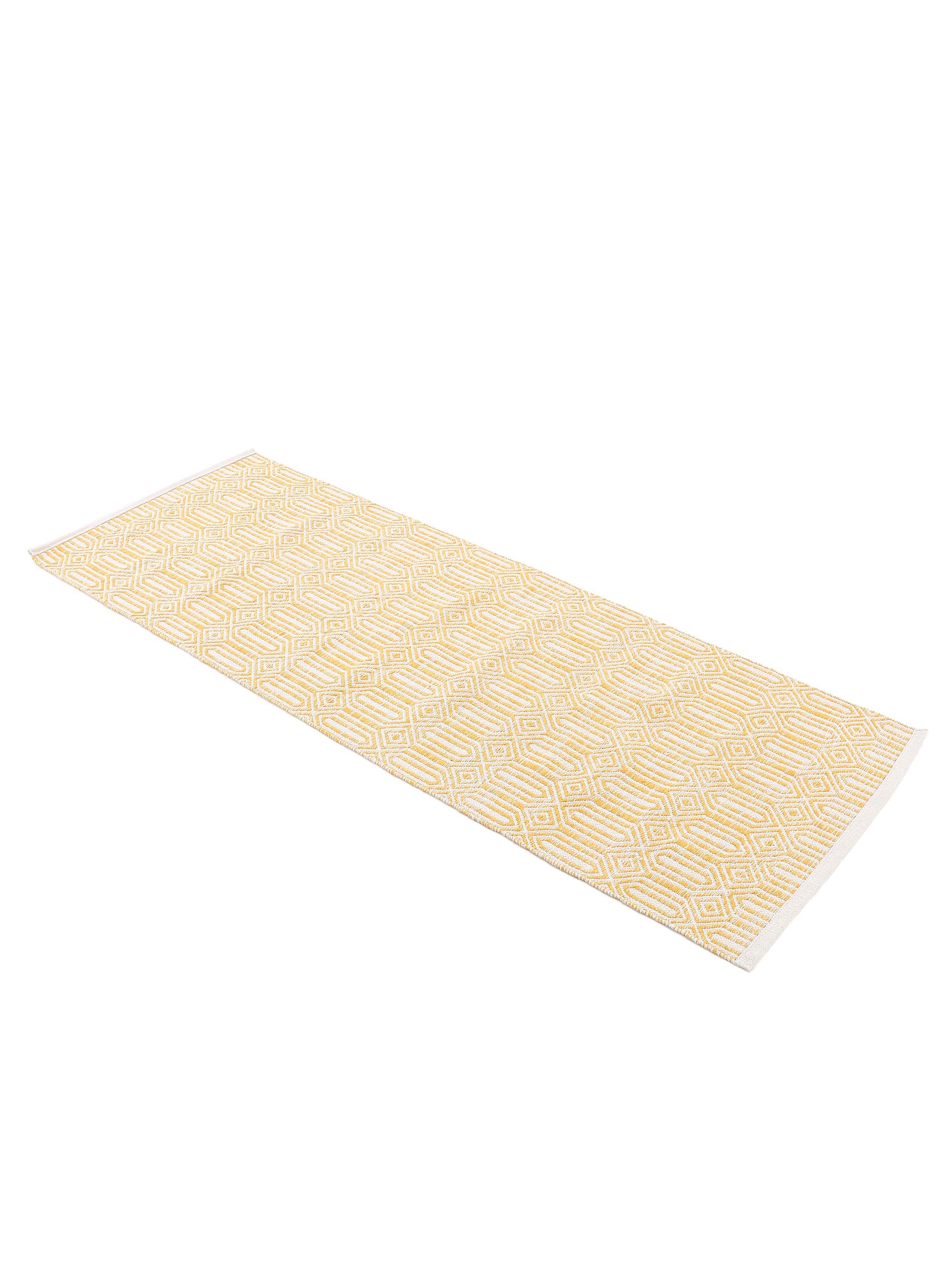 carpetfine-kelim-oregan-l-ufer-gelb-75x300-cm-flachgewebe-baumwolle image 2
