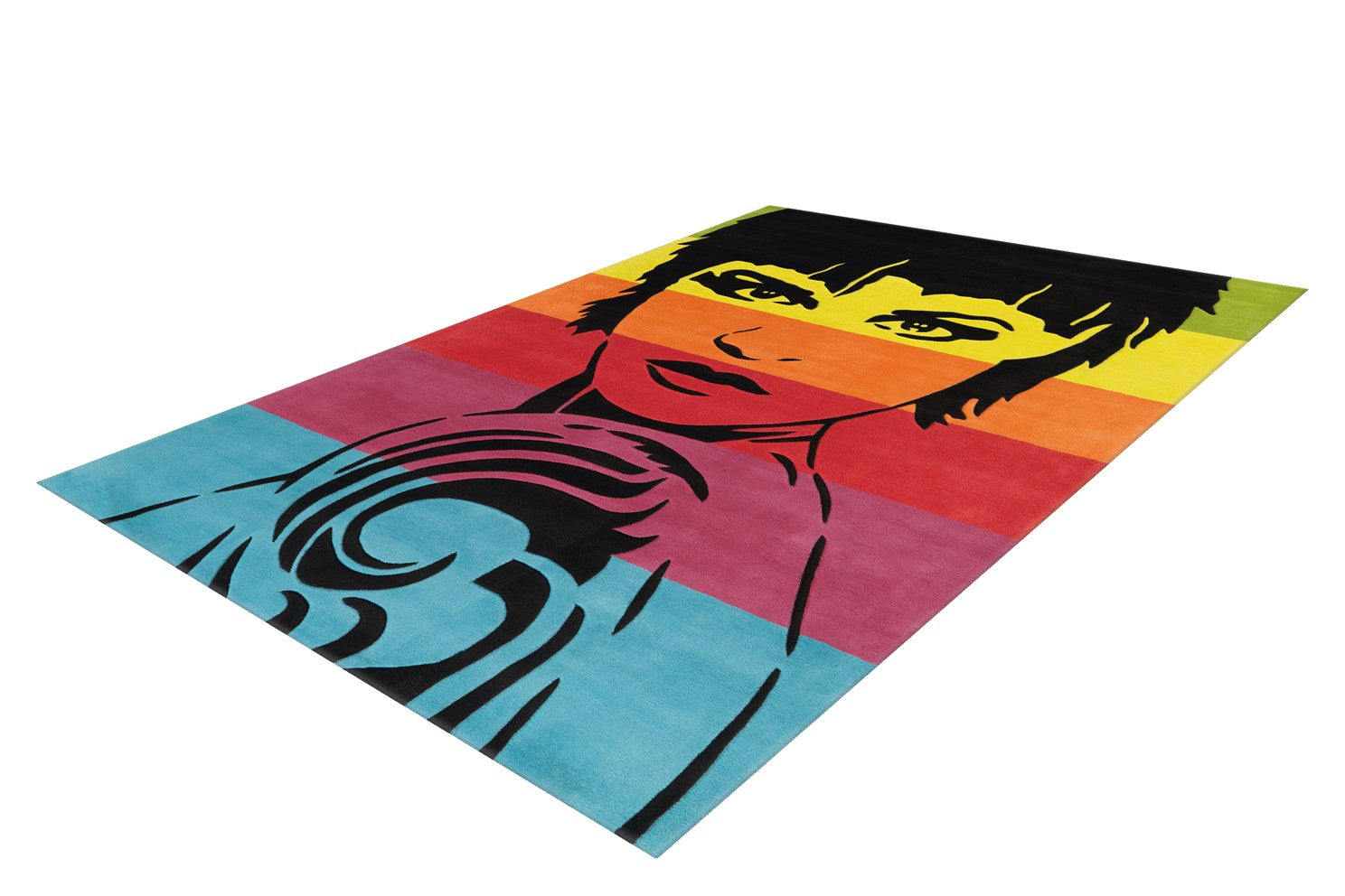 kayoom-joy-4019-bunter-motivteppich-acryl-pflegeleicht-modernes-design image 4