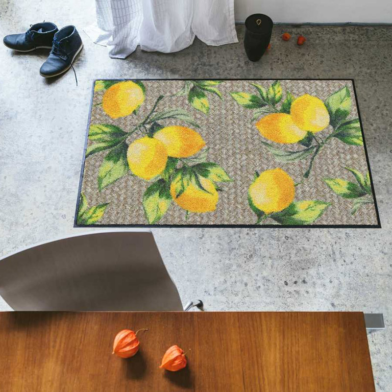 salonloewe-lemons-pure-halbrund-50-x-75-cm-zitronen-design-polyamid-rutschfest image 2