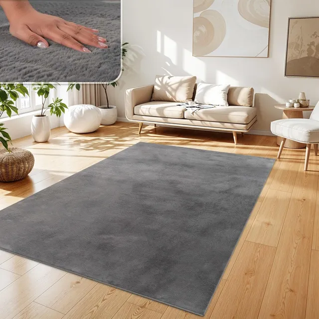 paco-home-teddy-shaggy-hochflor-teppich-einfarbig-flauschig image 1