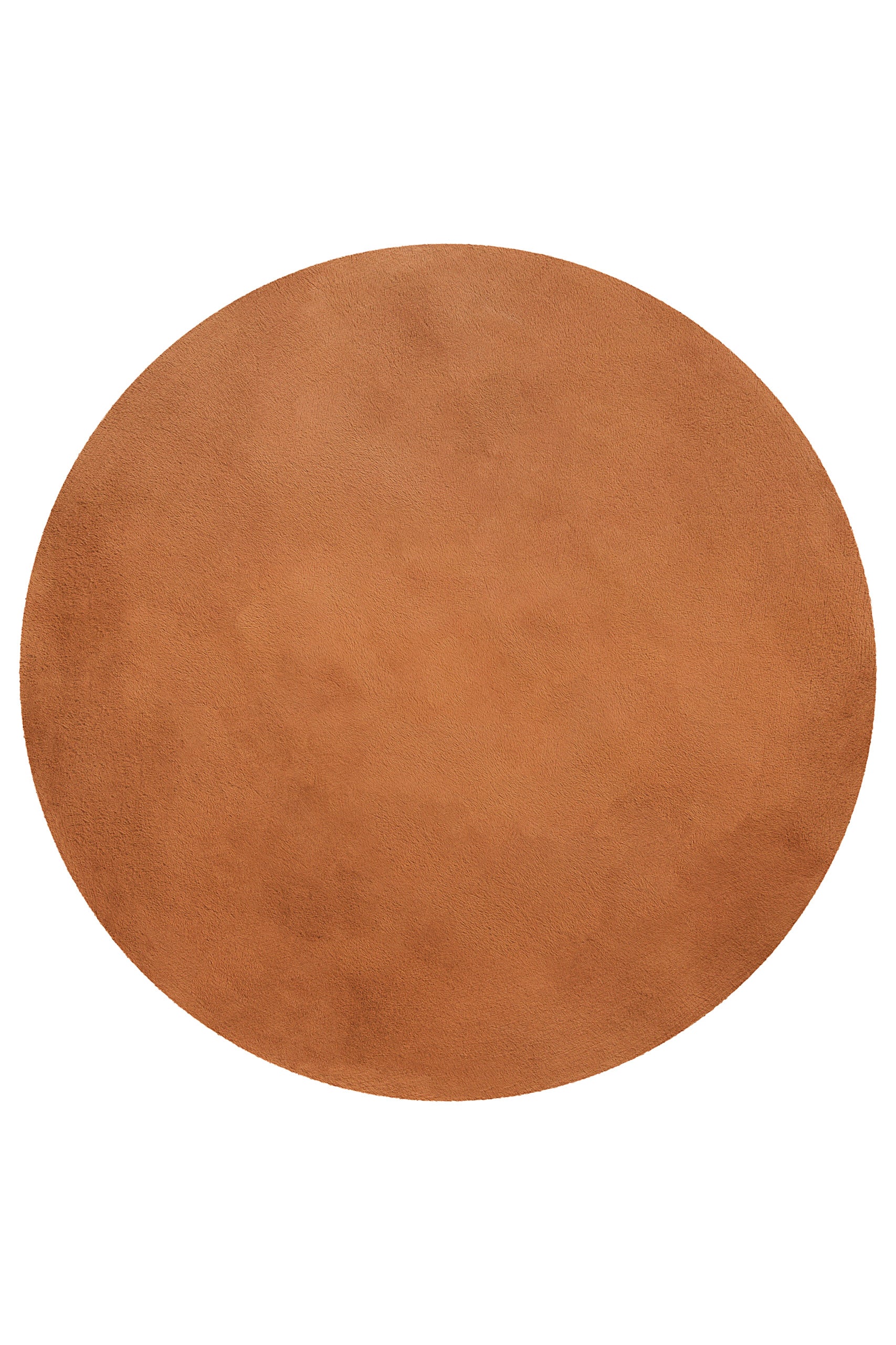 weconhome-basics-kunstfell-teppich-anna-rund-terracotta-flauschiger-hochflor-100 image 3