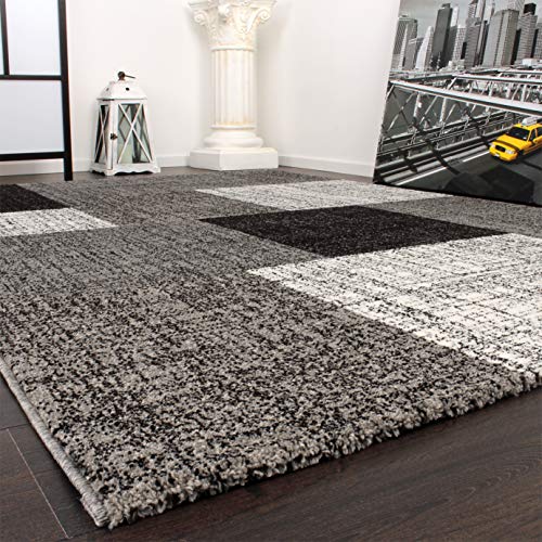 paco-home-designer-teppich-kariert-kurzflor-meliert-140x200-cm-grau-creme-braun image 8
