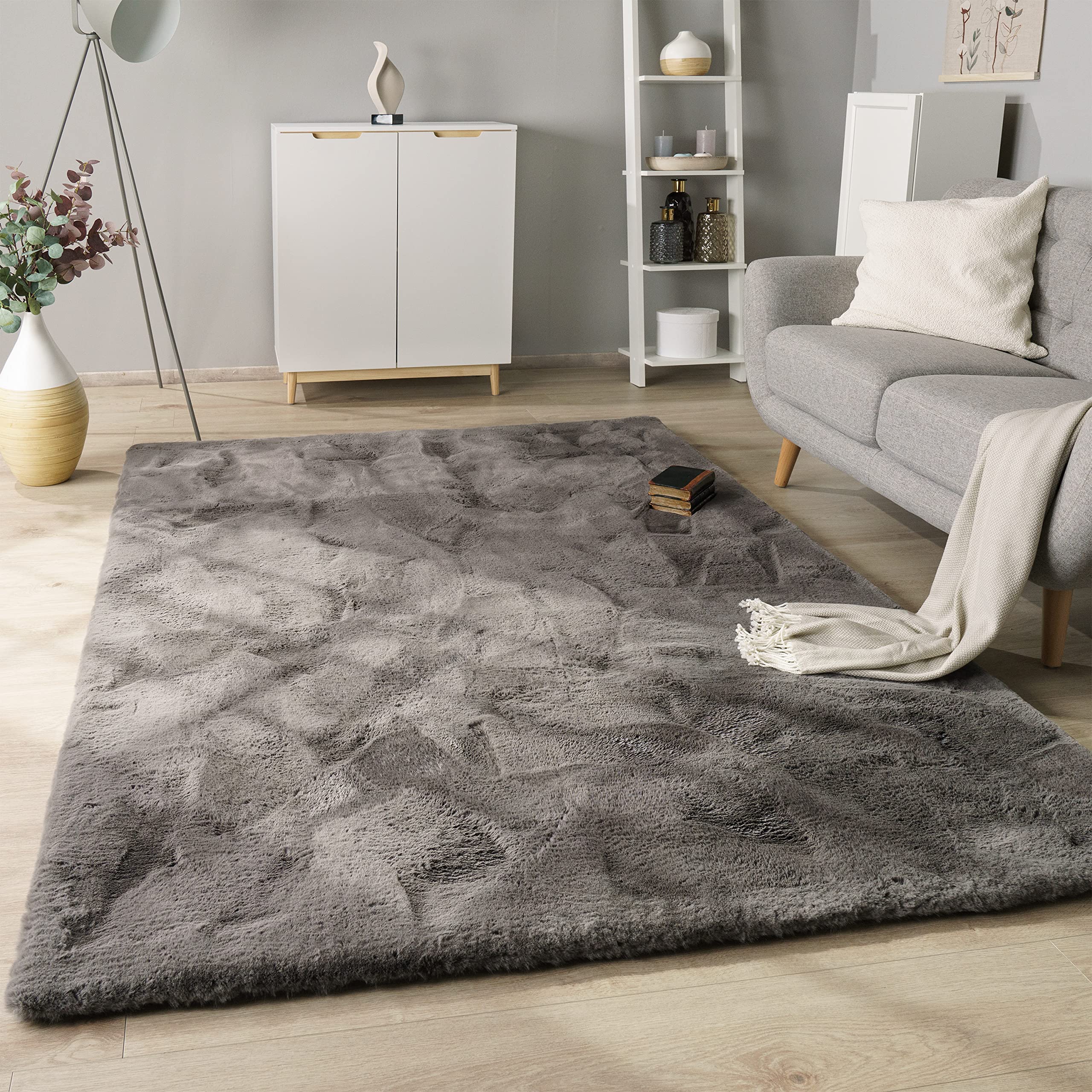 paco-home-teddy-hochflor-fellteppich-60x100-cm-anthrazit-kunstfell image 1