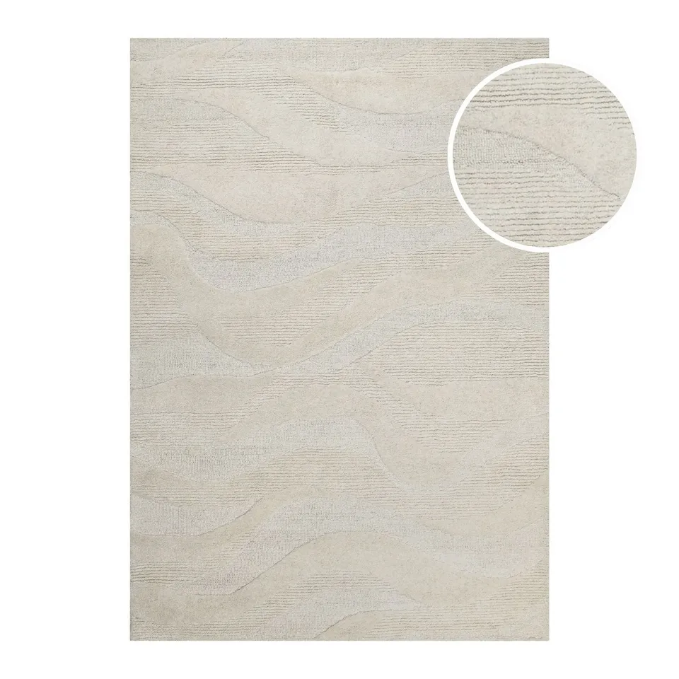 hamptons-by-weconhome-kurzflor-teppich-thirtyfour-creme-wei-schurwolle image 1