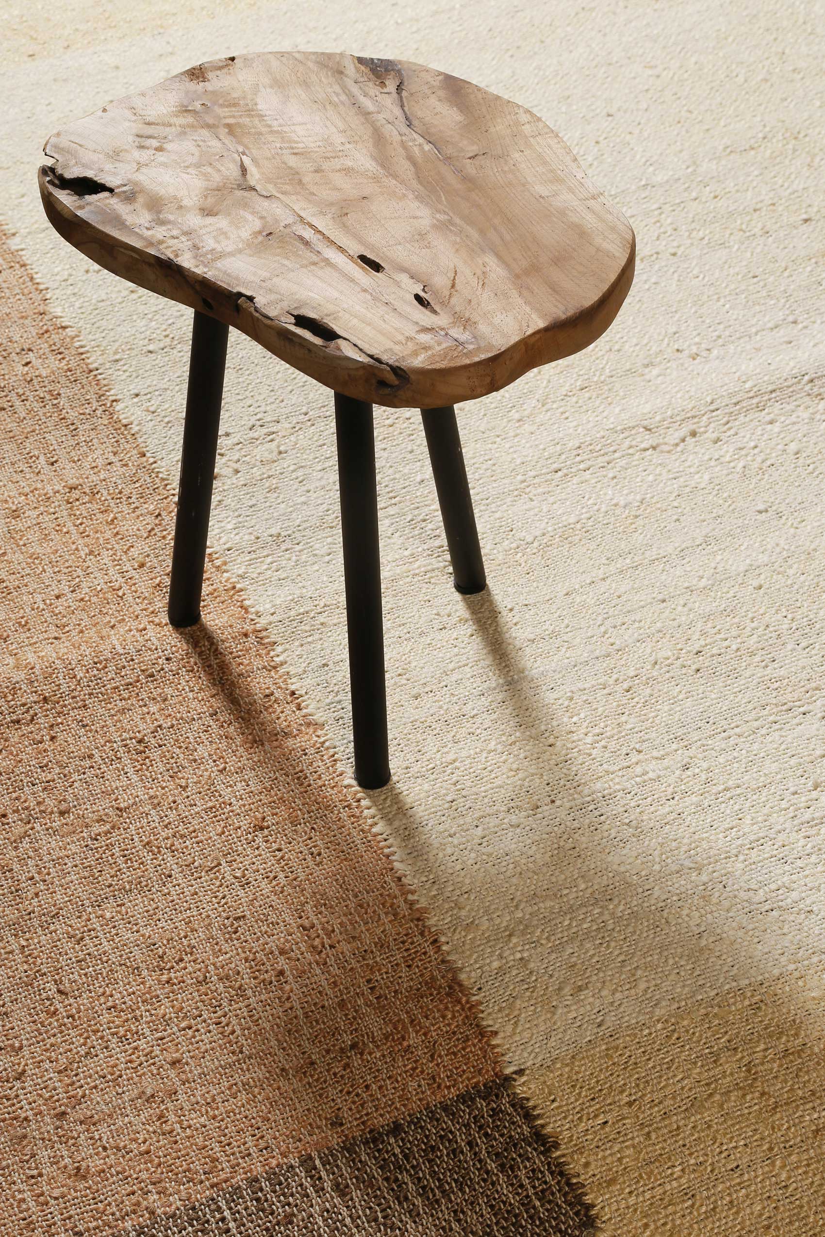 weconhome-green-looop-valentin-handwebteppich-naturfaser-beige-braun-eckig image 5