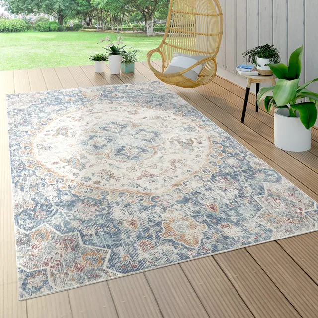 paco-home-aachen-in-outdoor-teppich-60x100-cm-blau-orient-kurzflor image 1