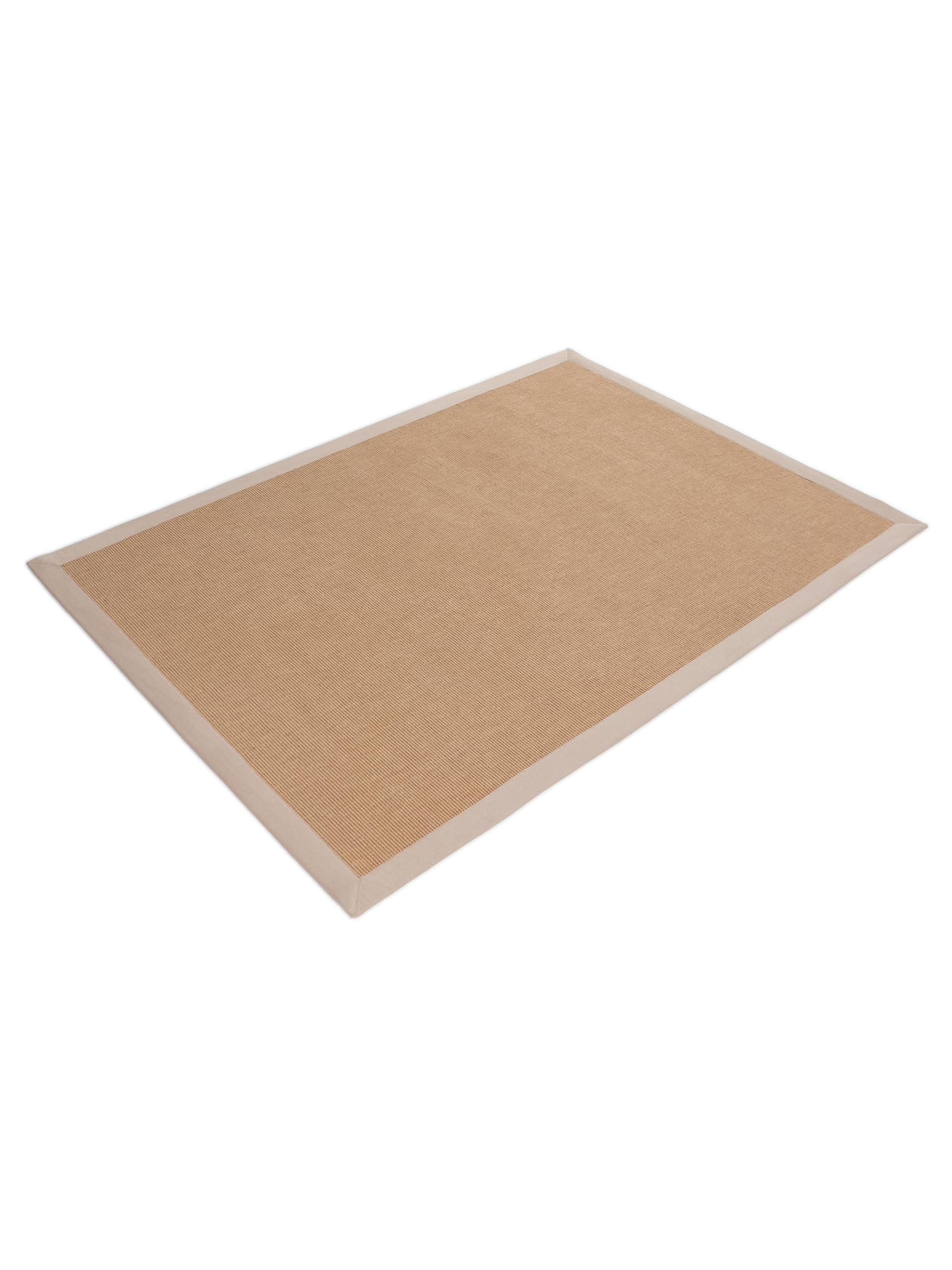 carpetfine-sisalteppich-naturfarbe-80x150-cm-handgewebt-beige-jute-baumwolle image 4