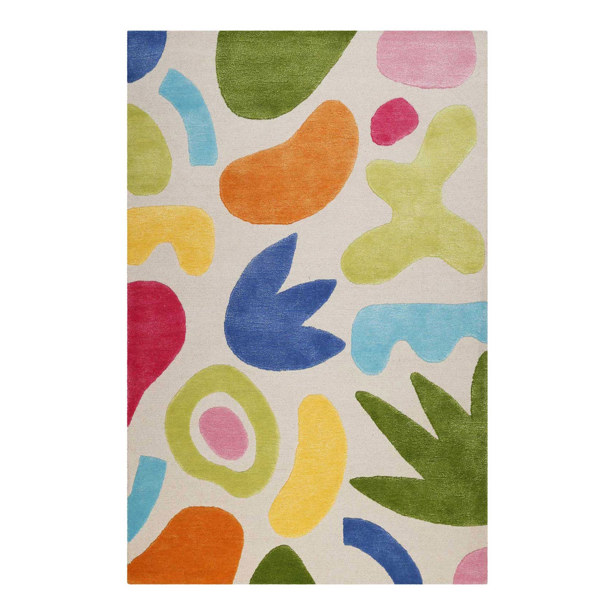smart-kids-kimi-kinderteppich-creme-bunt-handgetufteter-teppich-aus-wolle-und-vi image 2