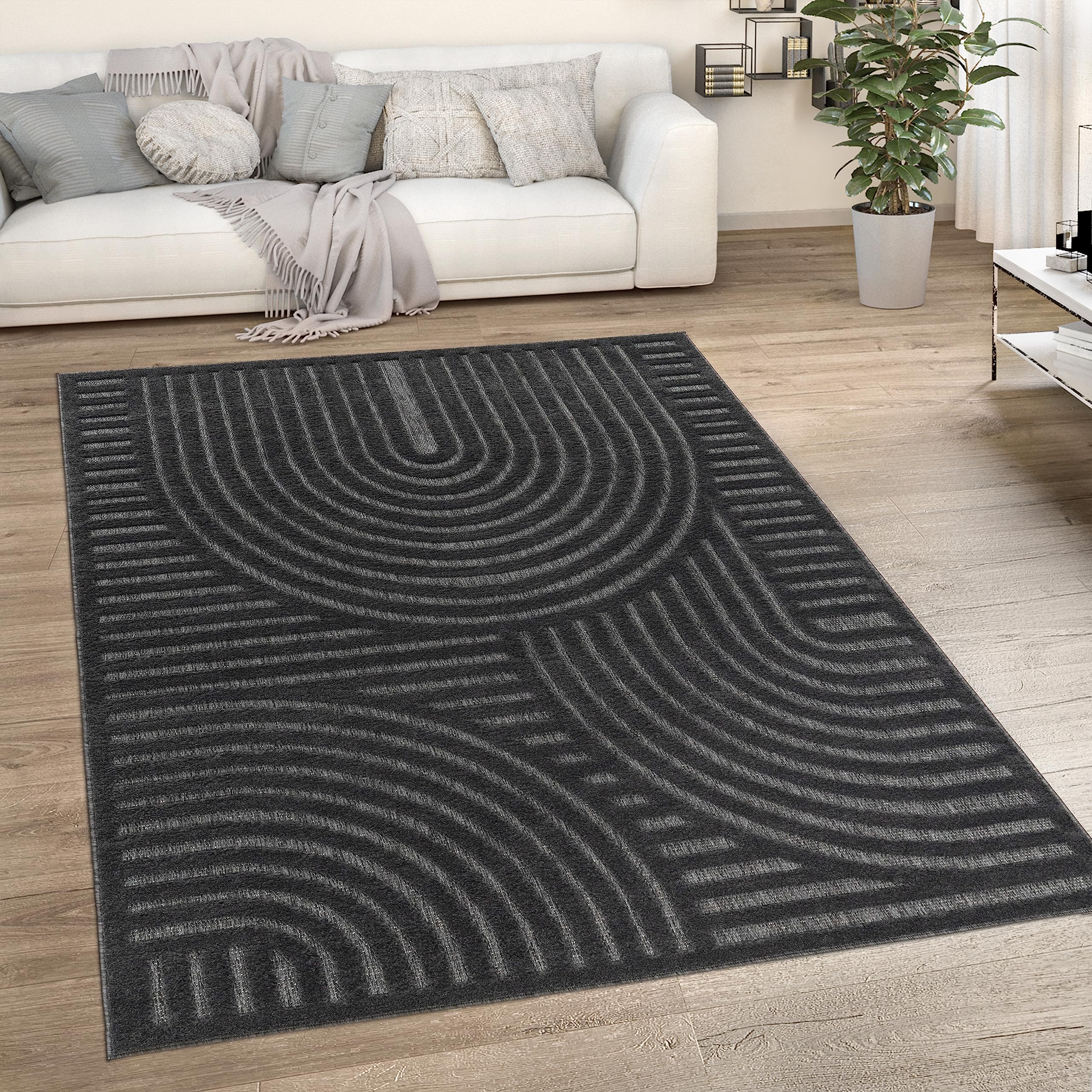 paco-home-outdoor-flachgewebe-teppich-160x220-cm-anthrazit-boho-3d image 2