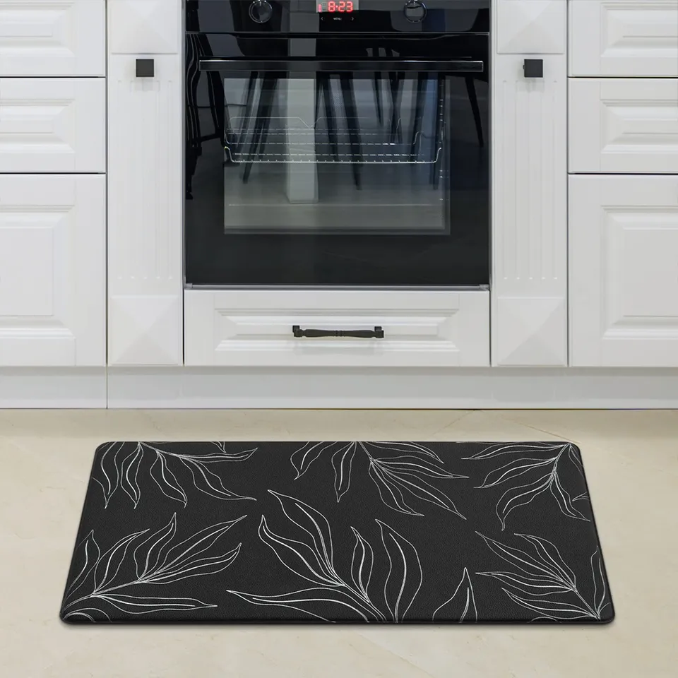 paco-home-k-chenmatte-pvc-rutschfest-schwarz-1-45x75-cm-k-chenteppich image 1