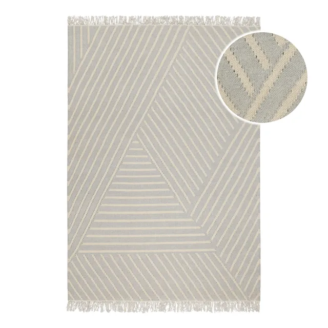 weconhome-modern-pop-kelim-teppich-grau-pastell-handgewebt image 1
