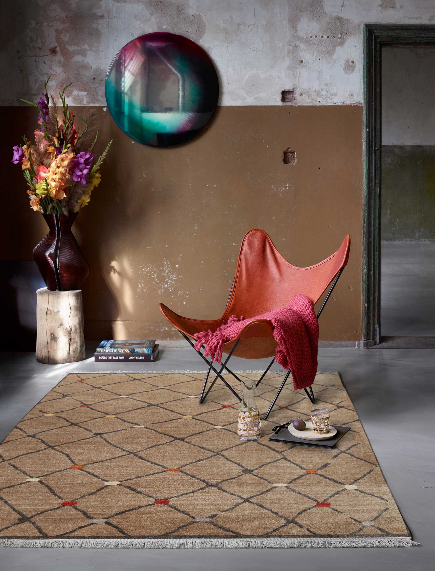 weconhome-march-bonsecours-teppich-braun-kurzflor-b-ware-kelim-muster-120x170-cm image 8