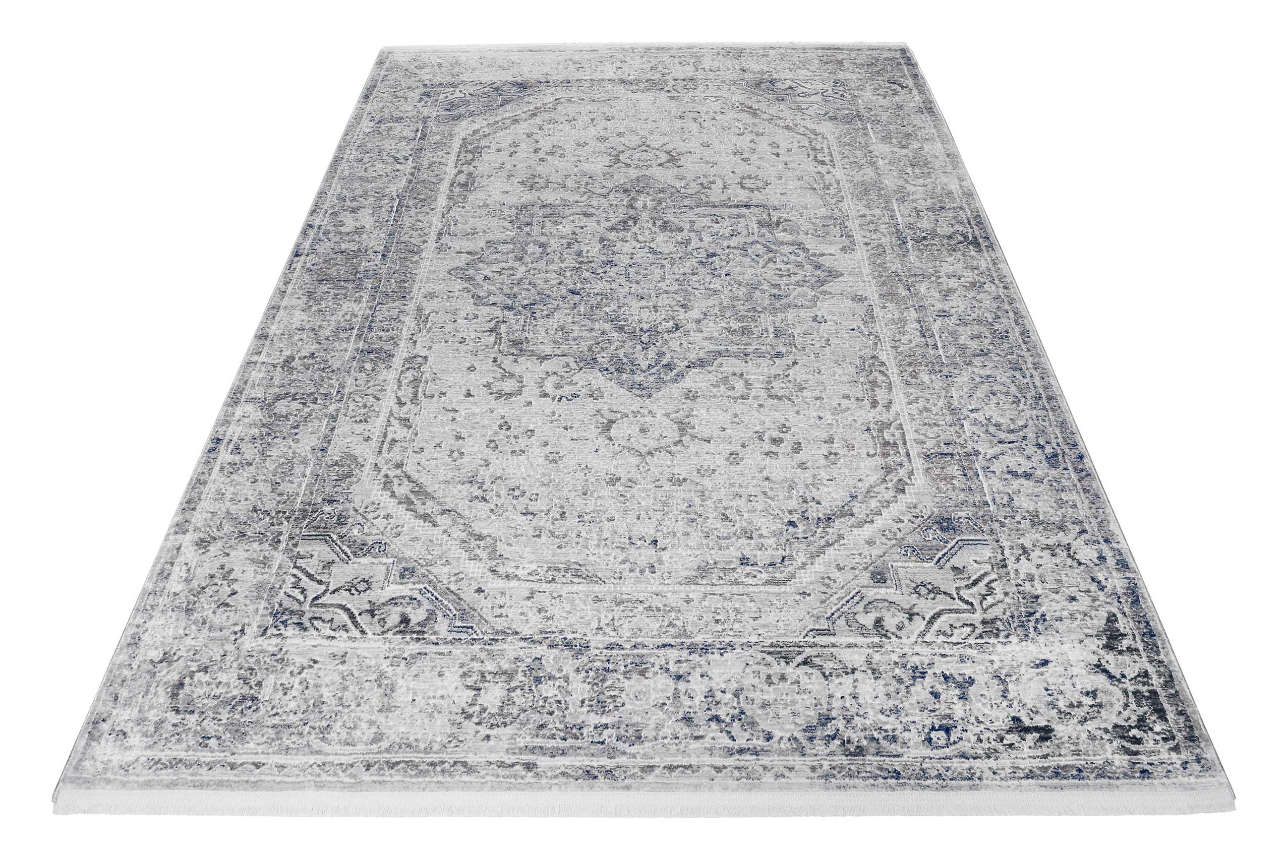 weconhome-soho-touch-teppich-grau-blau-vintage-kurzflor-gewebt image 2