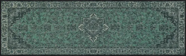salonloewe-babylon-aqua-eingangsmatte-30-x-100-cm-schmaler-l-ufer-waschbar image 1