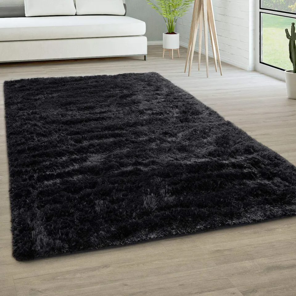 paco-home-teddy-hochflor-fellteppich-160x220-cm-schwarz-einfarbig image 1
