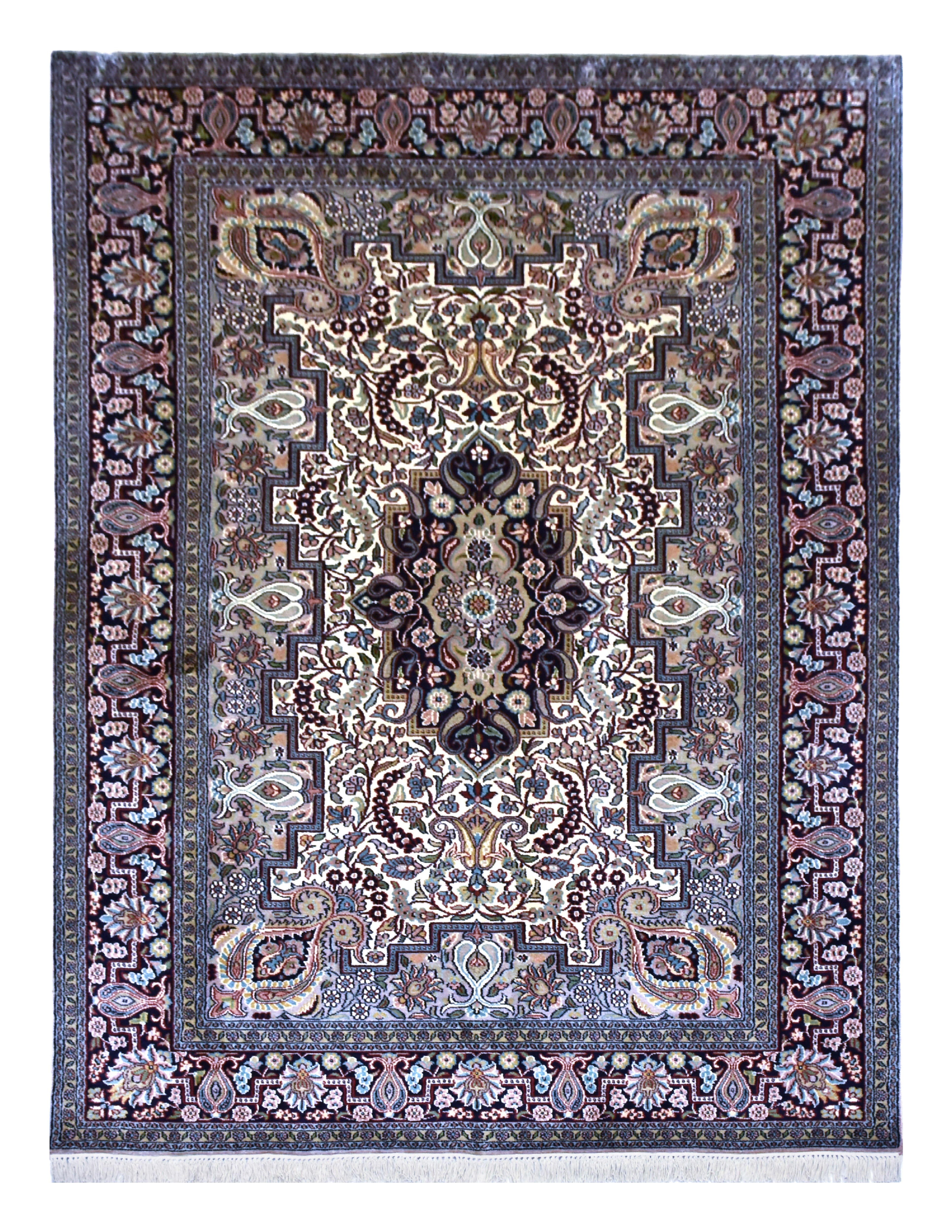 kayoom-kashan-9046-teppich-orient-design-handgewebt-123x182-cm image 1