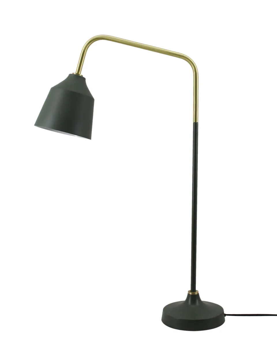 kayoom-carisa-287-tischlampe-industrial-design-in-army-gr-n-mit-goldakzenten image 1