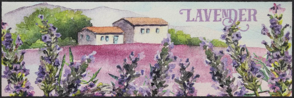 salonloewe-lavender-houses-l-ufer-60-x-180-cm-florale-motivmatte-f-r-den-flur image 1