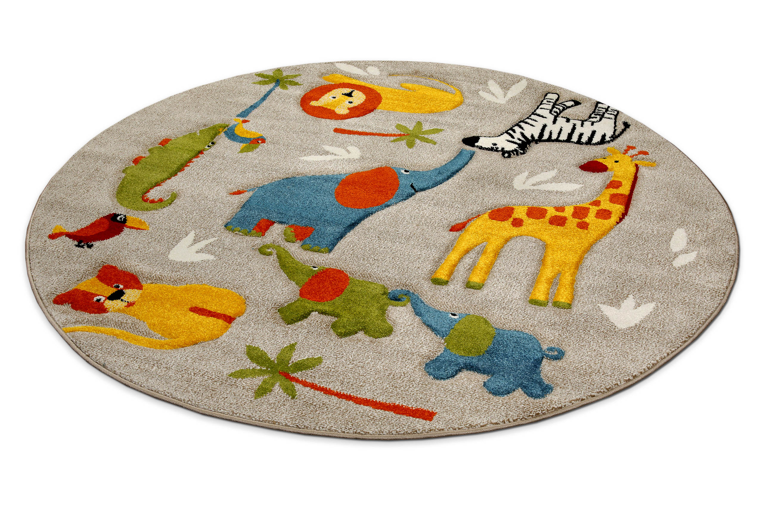 smart-kids-benny-friends-kinderteppich-rund-sand-beige-safari image 3