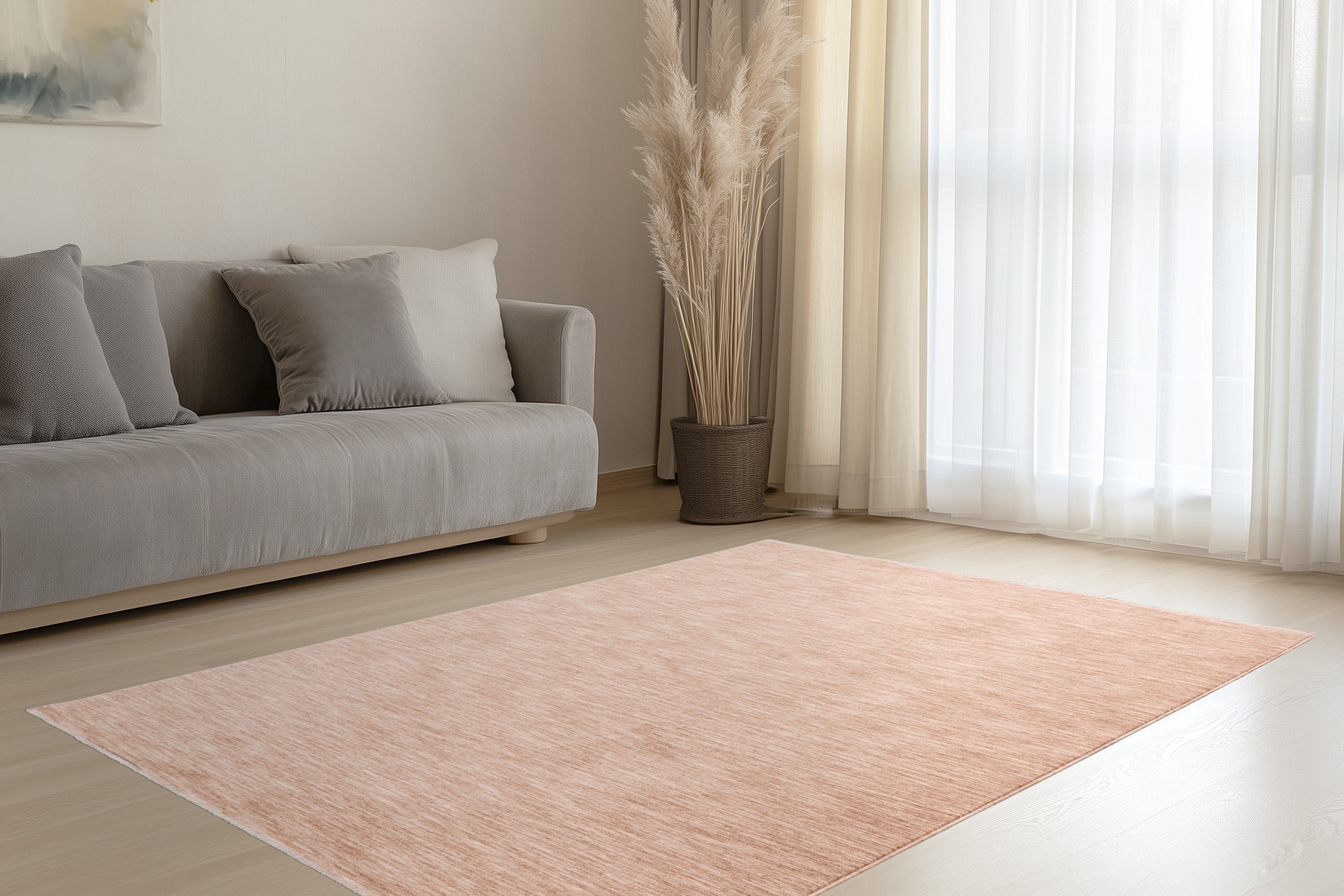 kayoom-melt-125-kurzflorteppich-9-mm-2000-g-m-pfirsich-bis-200x290-cm image 3