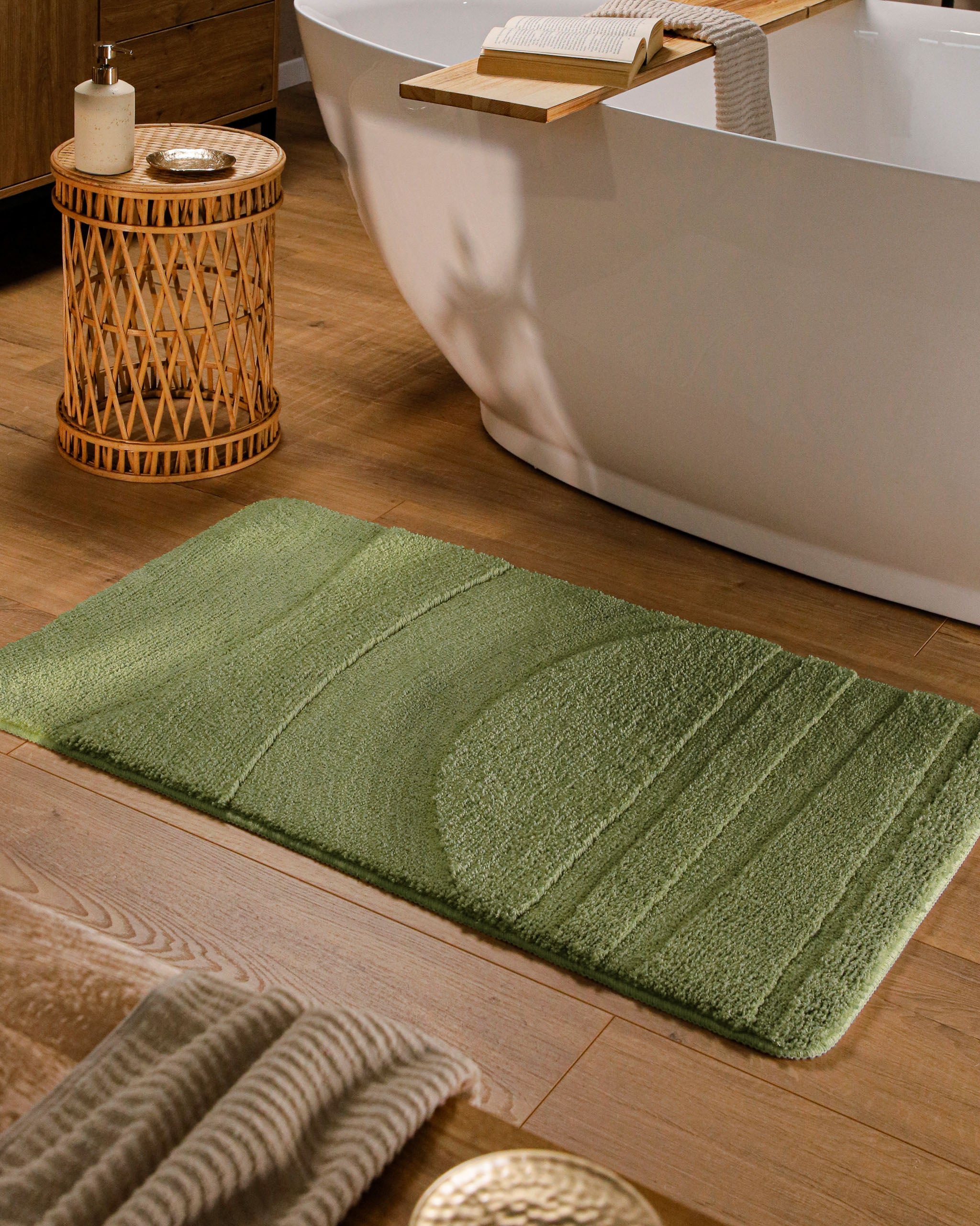 bathking-marc-badteppich-reseda-gr-n-hoch-tief-waschbar image 2