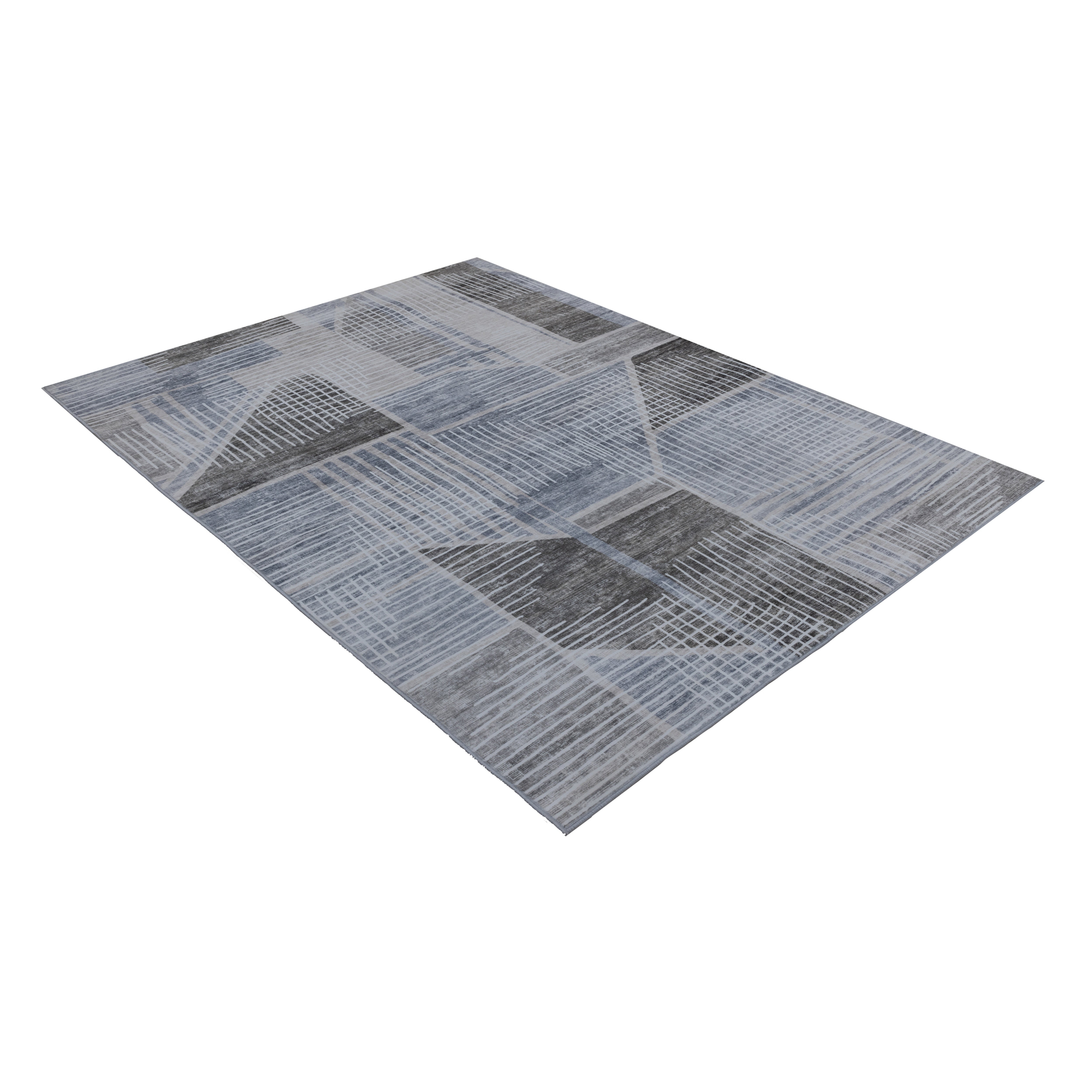 kayoom-visionary-129-taupe-kurzflor-teppich-aus-polyester-6-mm-flor-verschiedene image 2