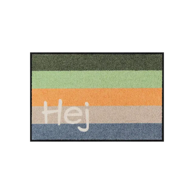 salonloewe-hej-stripes-green-eingangsmatte-50-x-75-cm-gr-n-gestreifte-schmutzfan image 1