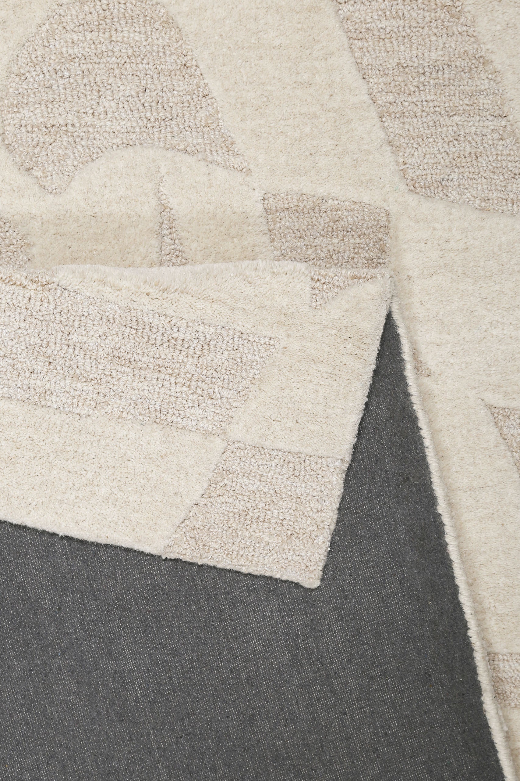 weconhome-ocean-state-kurzflorteppich-creme-wei-schurwolle-10-mm image 4