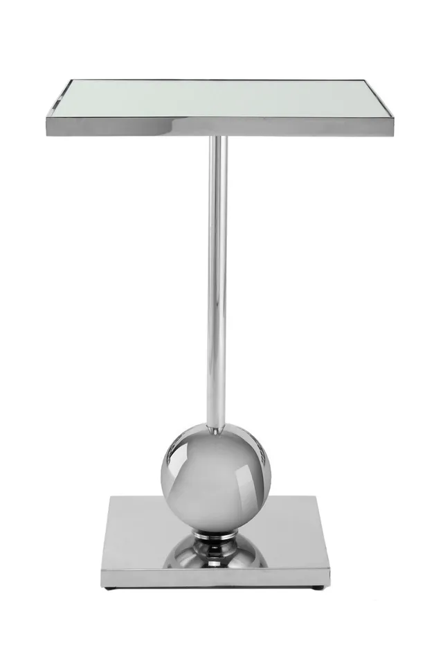 kayoom-beistelltisch-leva-125-spiegelglasplatte-auf-edelstahlgestell-klassisch-m image 1