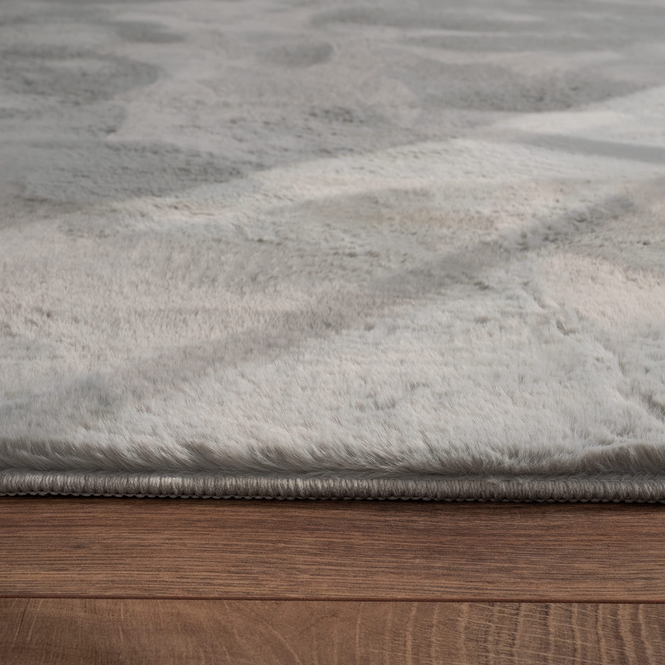 paco-home-teddy-shaggy-hochflor-teppich-einfarbig-grau-60x90-cm image 2