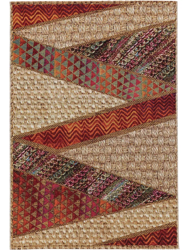 benuta-kenya-in-outdoor-teppich-beige-rot-120x180-cm-wetterfester-kunstfaser-tep image 1