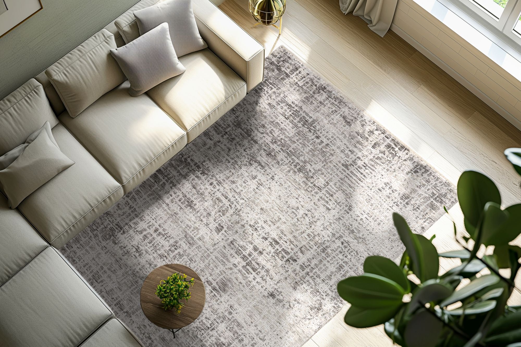 kayoom-amora-260-grau-moderner-kurzflorteppich-11-mm-florh-he-polyester image 4