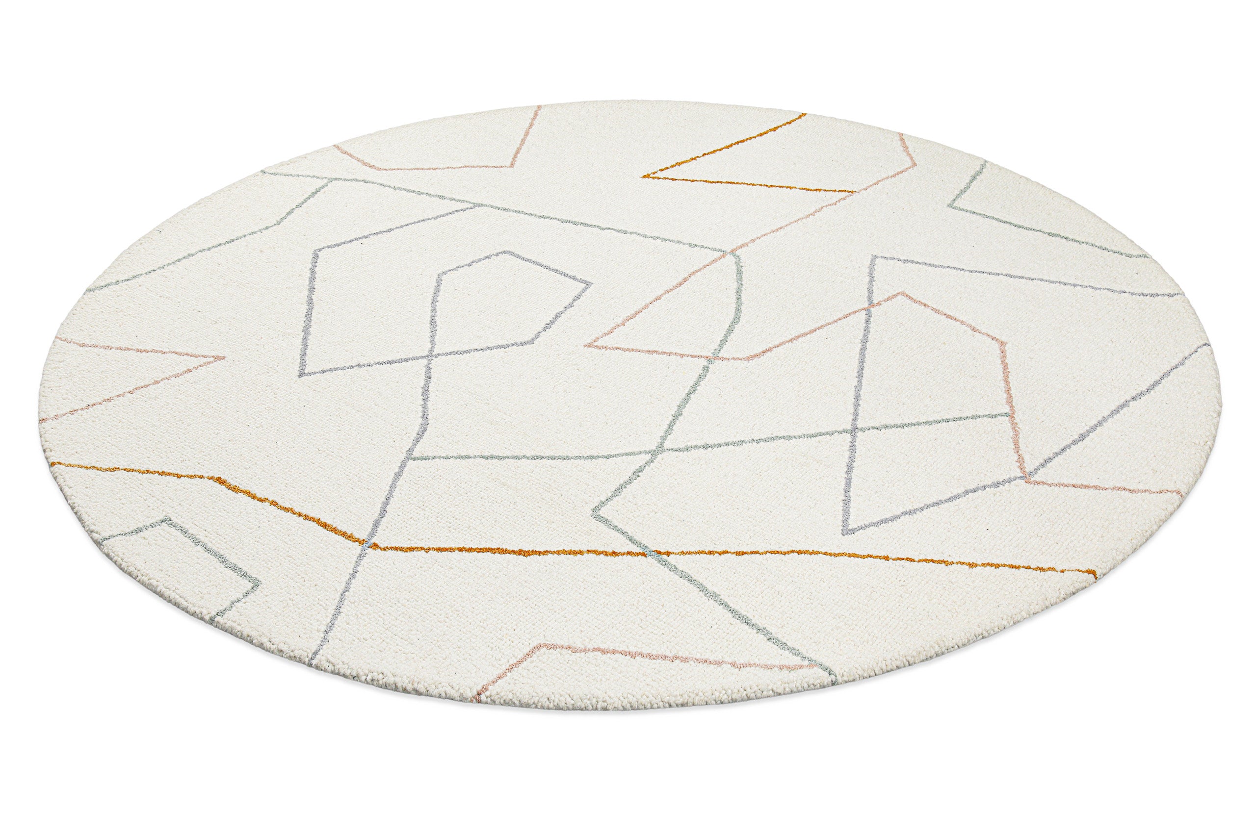 weconhome-kurzflorteppich-rund-creme-wei-nox-aus-schurwolle image 5