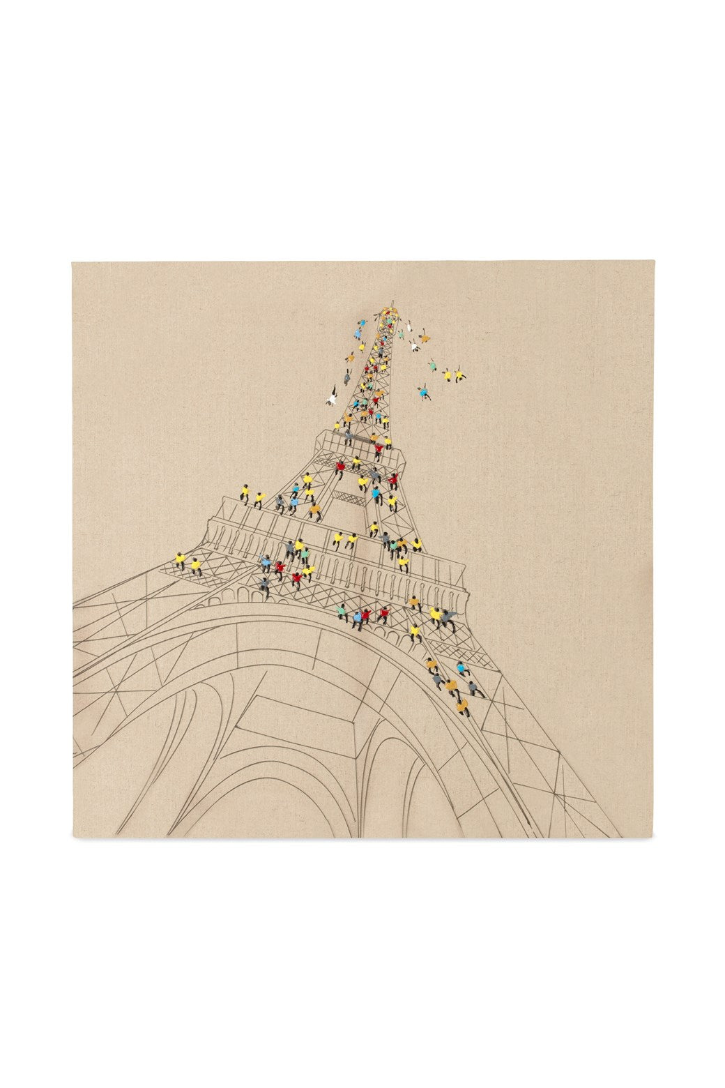 kayoom-l-wandbild-trip-to-paris-80-cm-x-80-cm-acrylfarbe-auf-leinwand-mit-holzke image 1