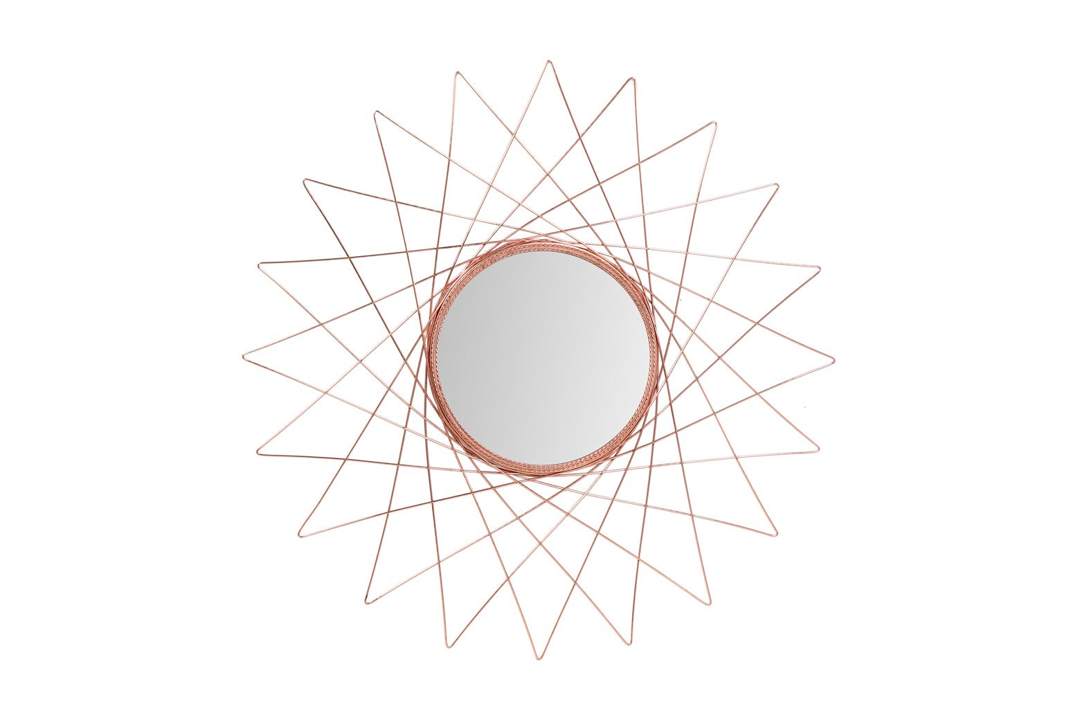 kayoom-wandspiegel-soprano-110-runder-spiegel-mit-draht-rahmen-modern-minimalist image 1