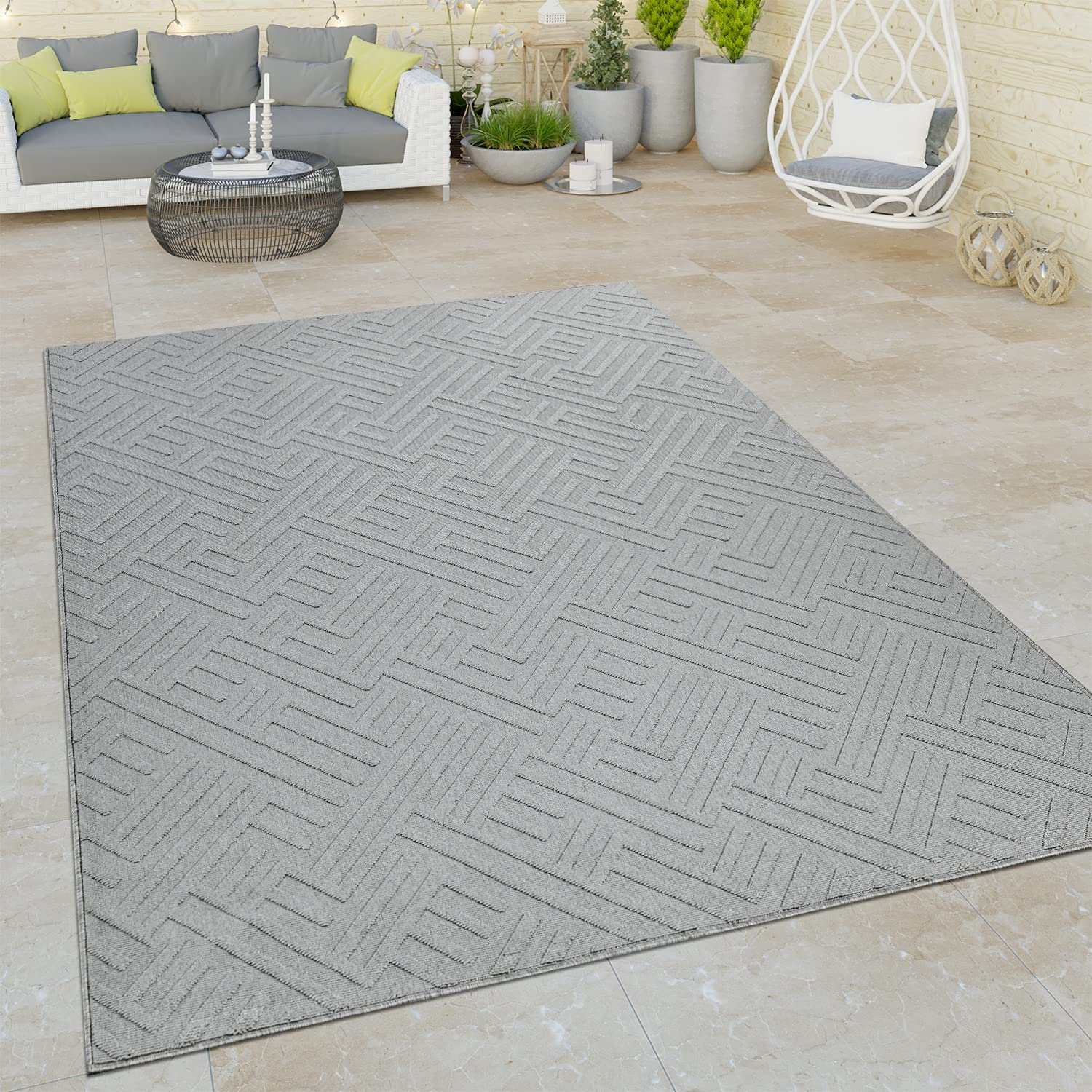 paco-home-outdoor-teppich-orient-3d-grau-200x290-cm-flachgewebe image 1
