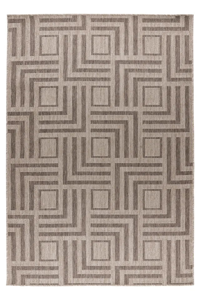 kayoom-diabolo-125-kurzflorteppich-5-mm-flor-1200-g-m-taupe image 1