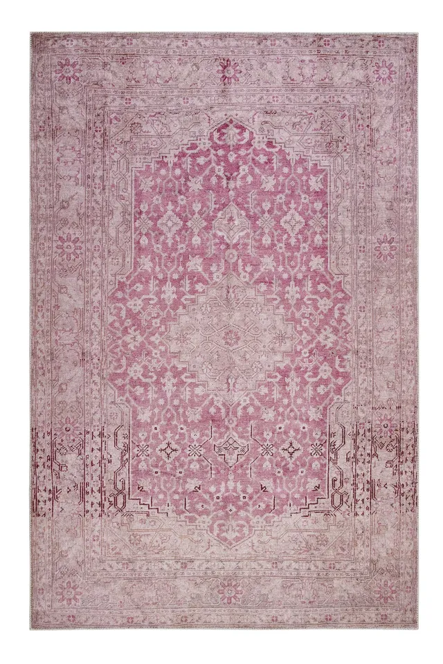 weconhome-past-future-vintage-teppich-grau-beige-rosa-gewebt image 1