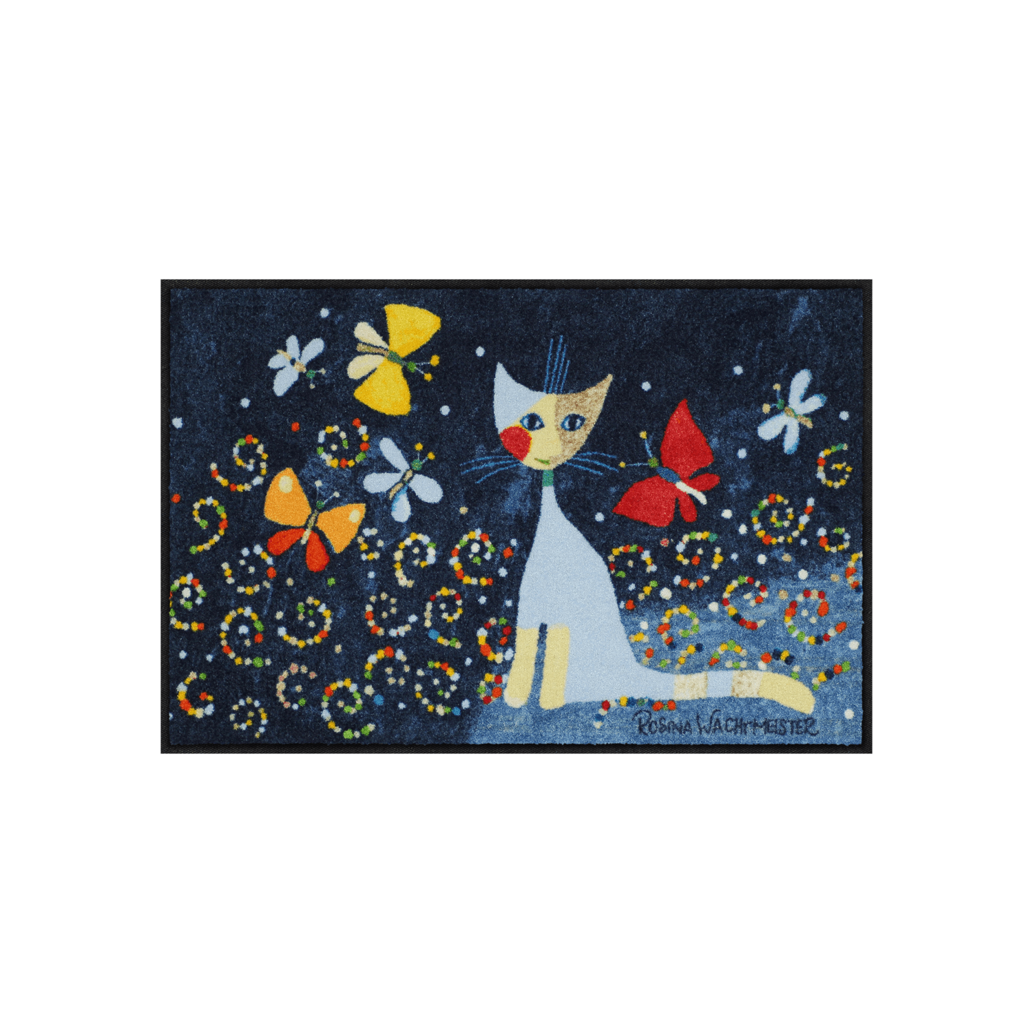 salonloewe-danza-delle-farfalle-eingangsmatte-50-x-75-cm-katze-mit-schmetterling image 1