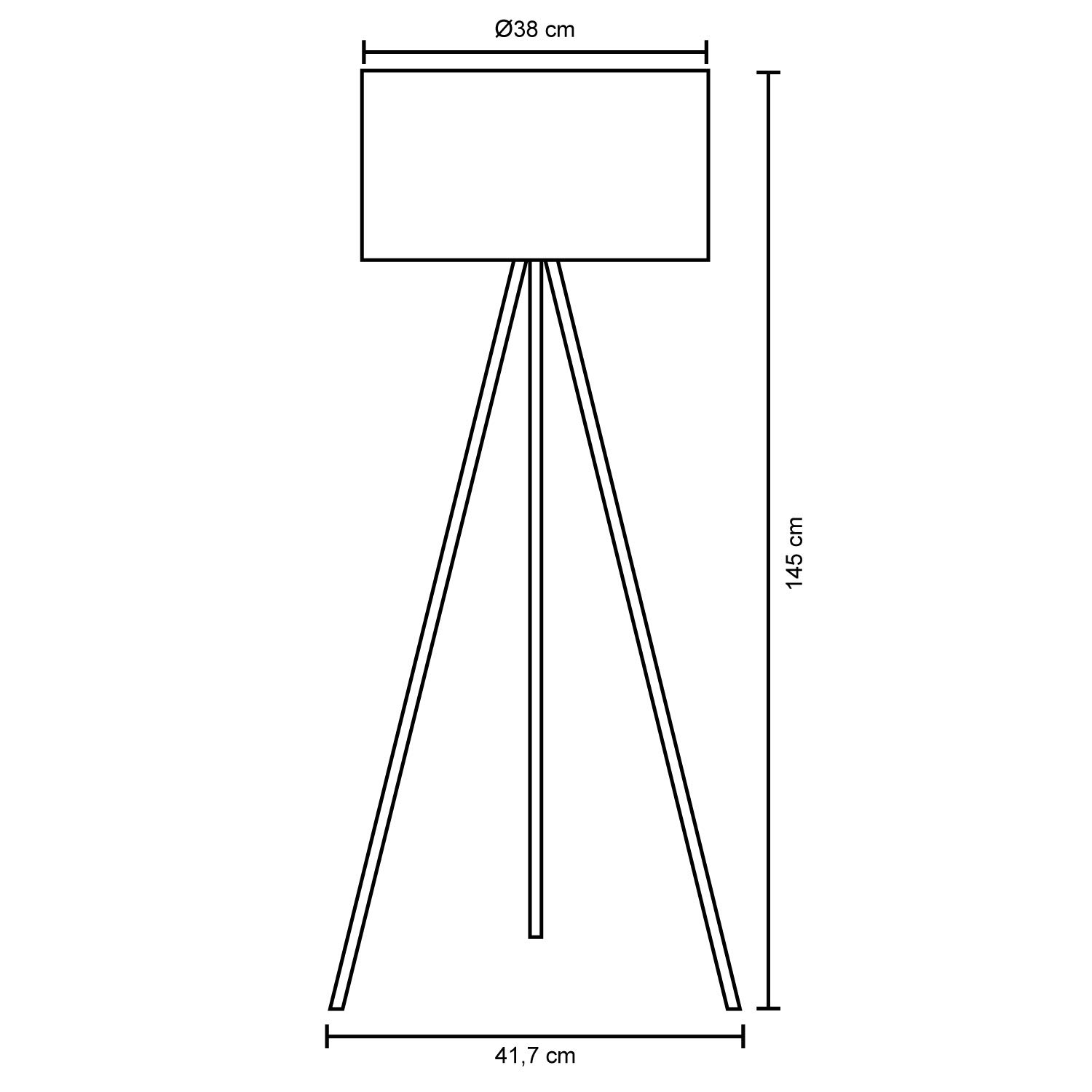 paco-home-volta-led-stehlampe-dreibein-schwarz-schirm-grau-38-cm-e27 image 5