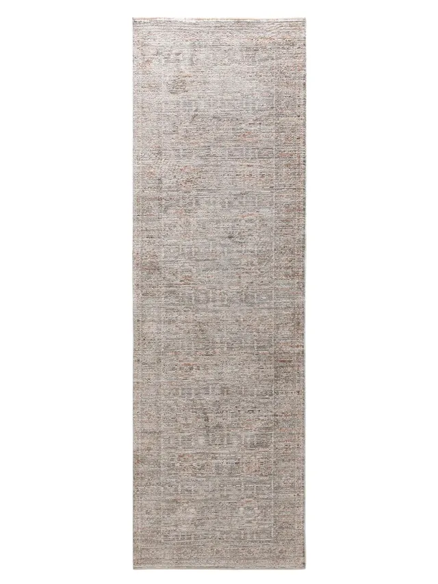 benuta-nest-l-ufer-anwar-grau-orange-80x250-cm-traditionell-orient image 1